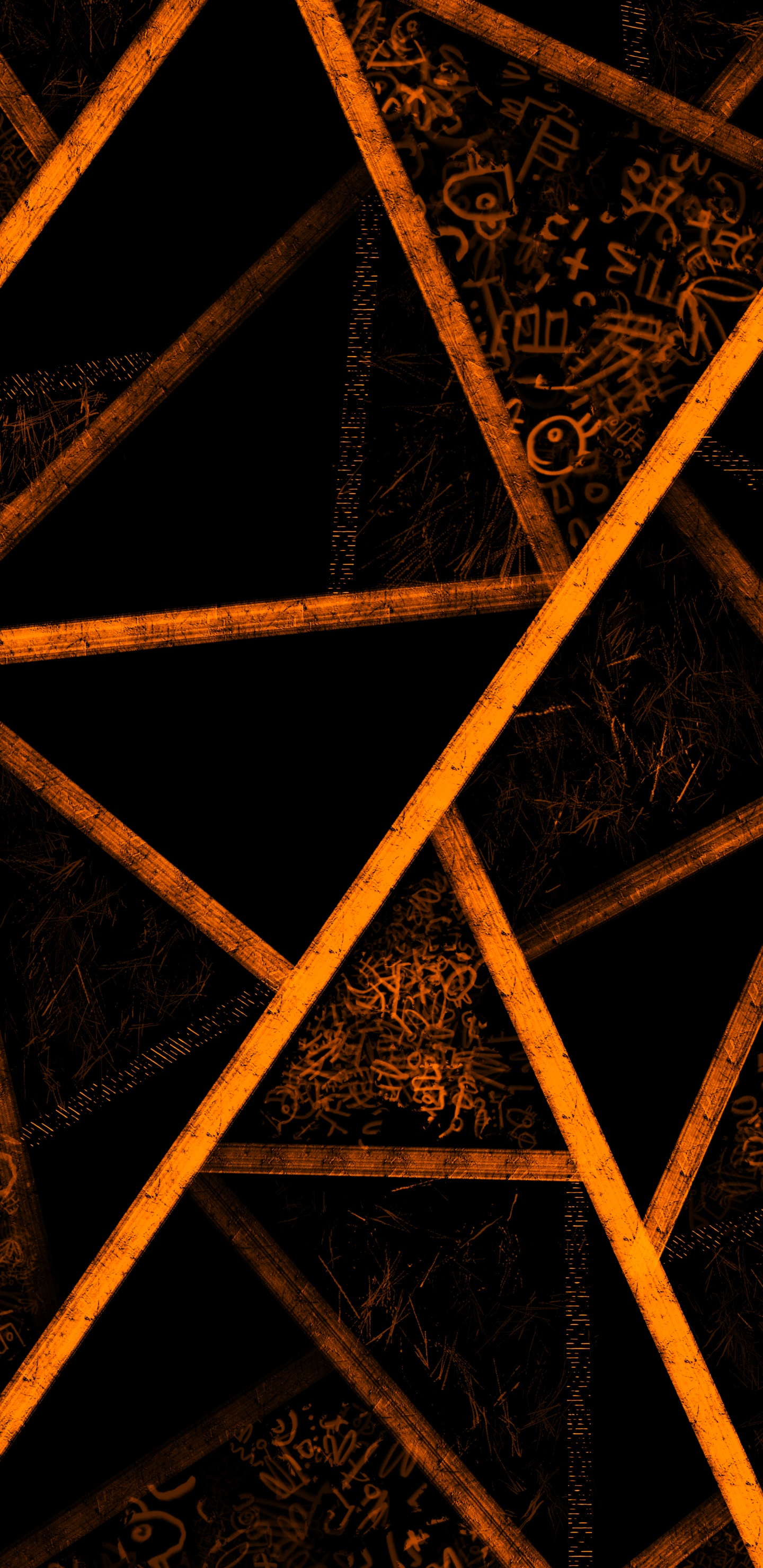 Обои треугольник, пиксель 6а, коричневый цвет, древесина, симметрия в разрешении 1440x2960