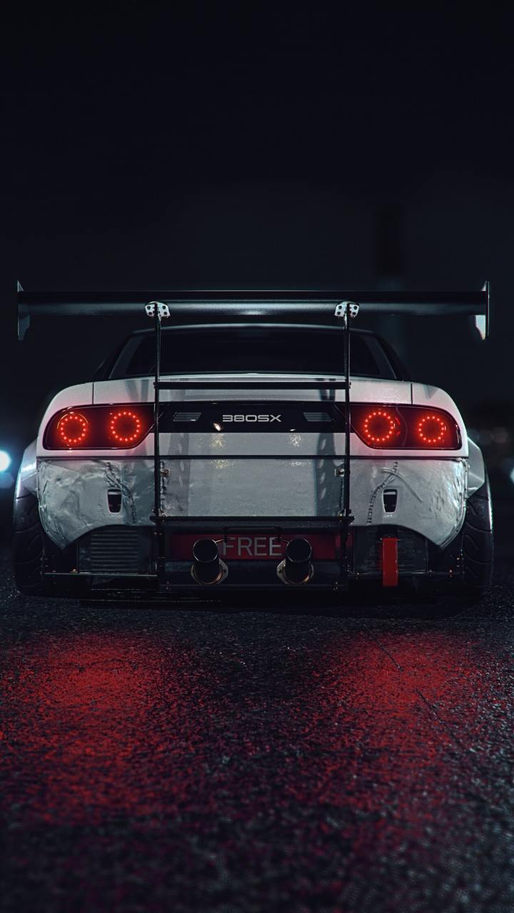 Обои Ниссан, суперкар, спорткар, автомобильное освещение, выхлопная система в разрешении 720x1280