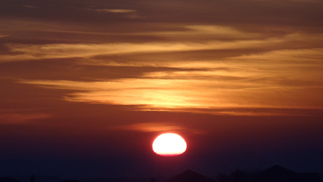 Обои восход солнца, закат, рассвет, дневное время, послесвечение в разрешении 1280x720