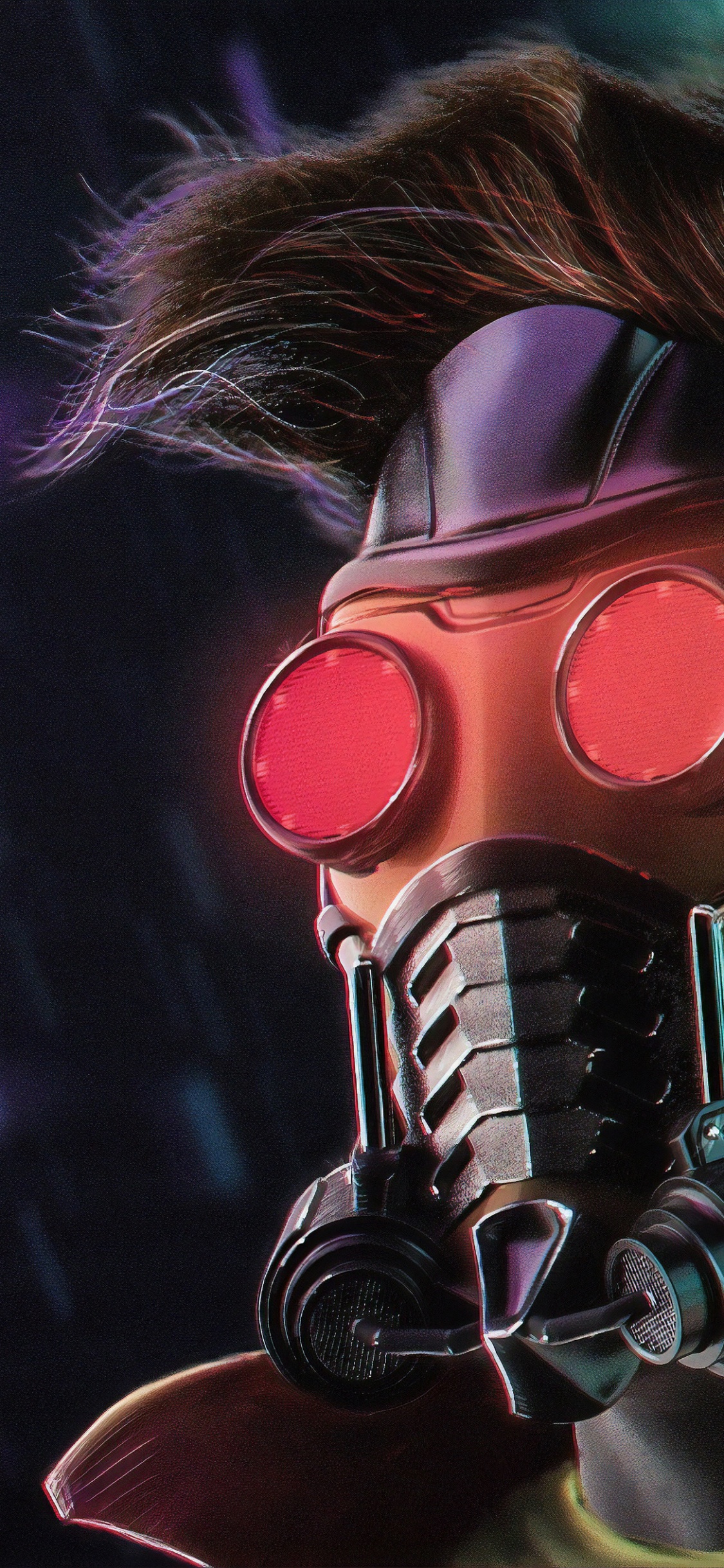 Обои арт, космос, артист, Стар-Лорд, иллюстрация в разрешении 1125x2436