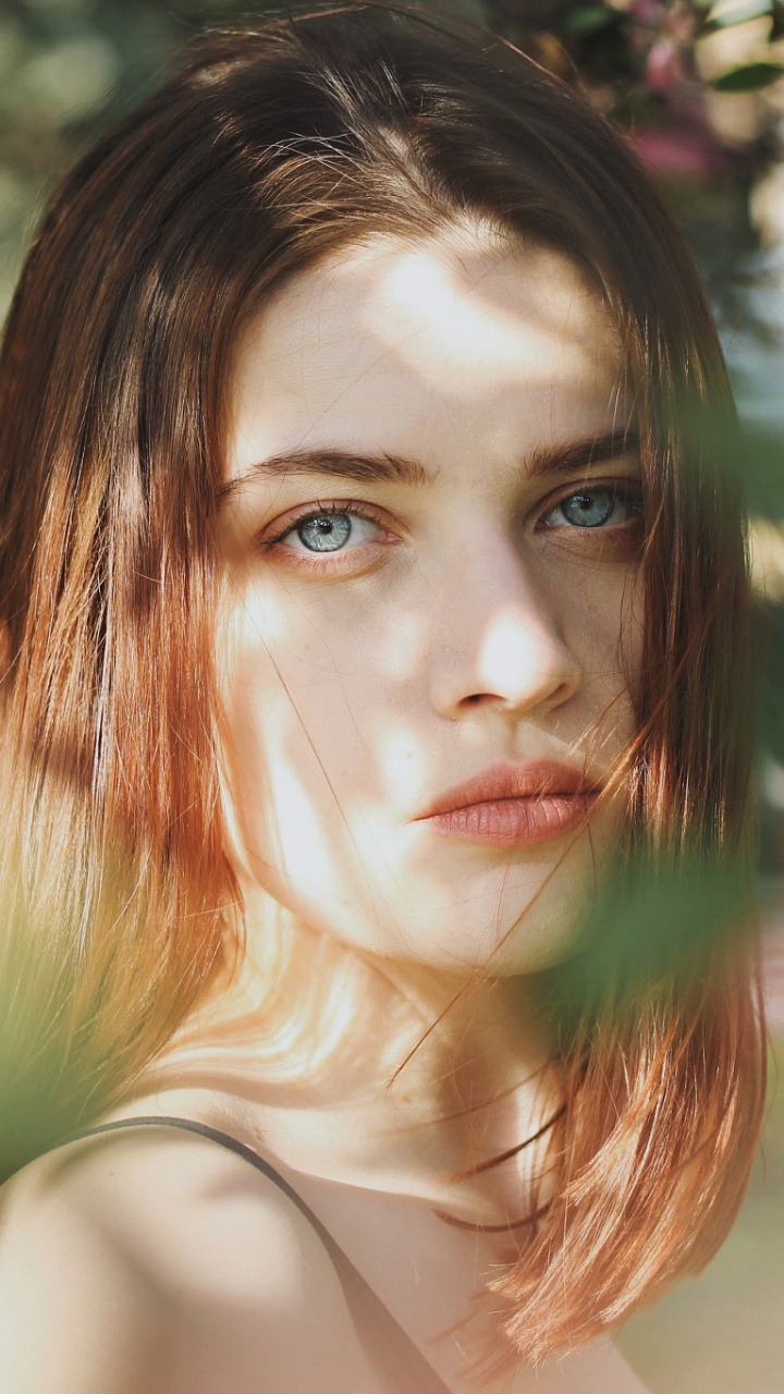 Обои волосы, лицо, Люди в природе, губа, красота в разрешении 720x1280