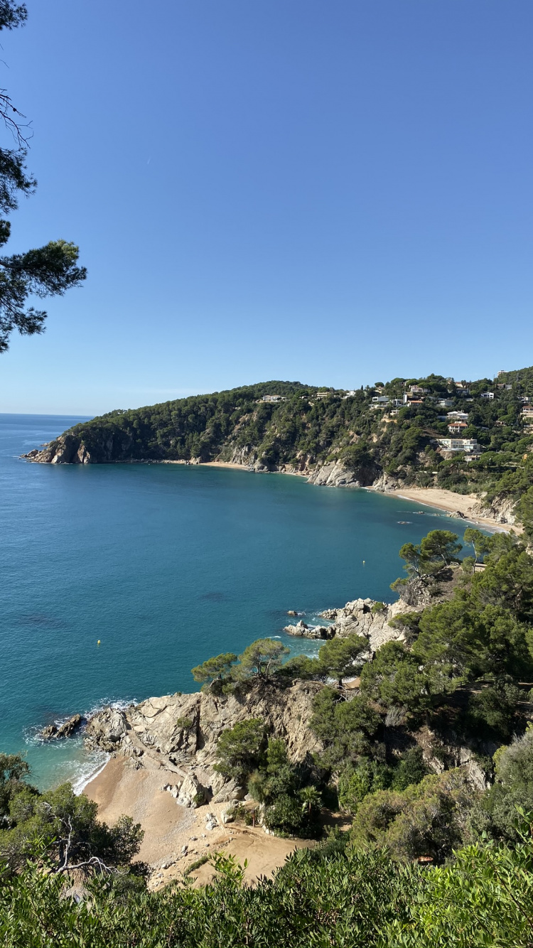 Обои Испания, побережье, водоем, вода, природный ландшафт в разрешении 750x1334