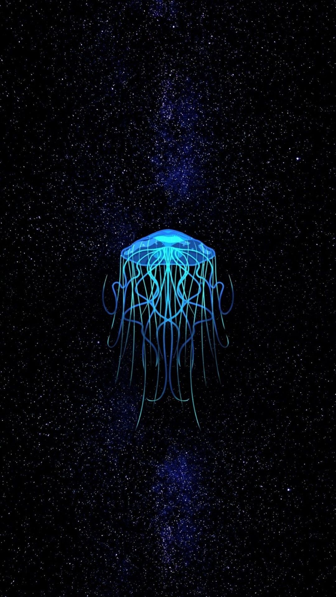 Обои Медуза, земля, морская биология, морские беспозвоночные, арт в разрешении 1080x1920