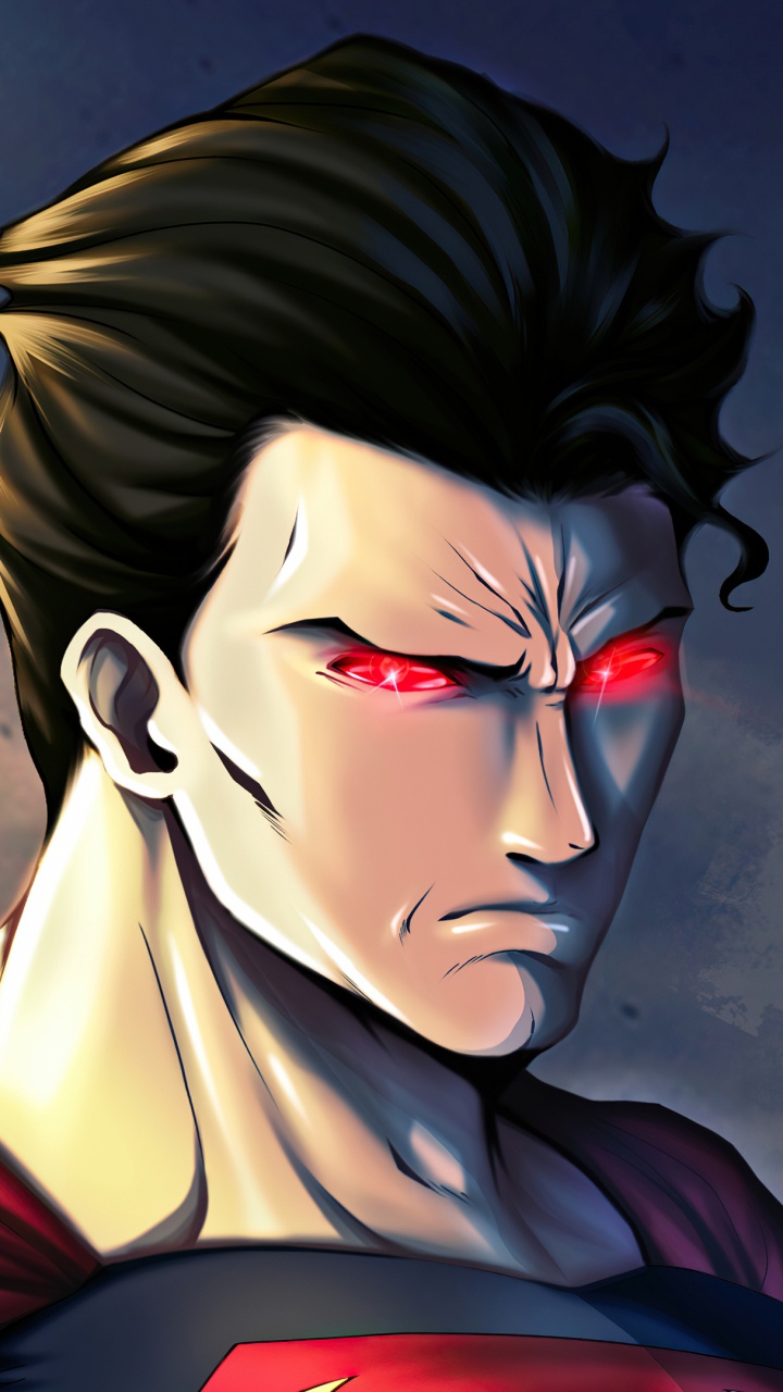 Обои Супермен, лига справедливости будущего штата, Бэтмен, комиксы dc, арт в разрешении 720x1280