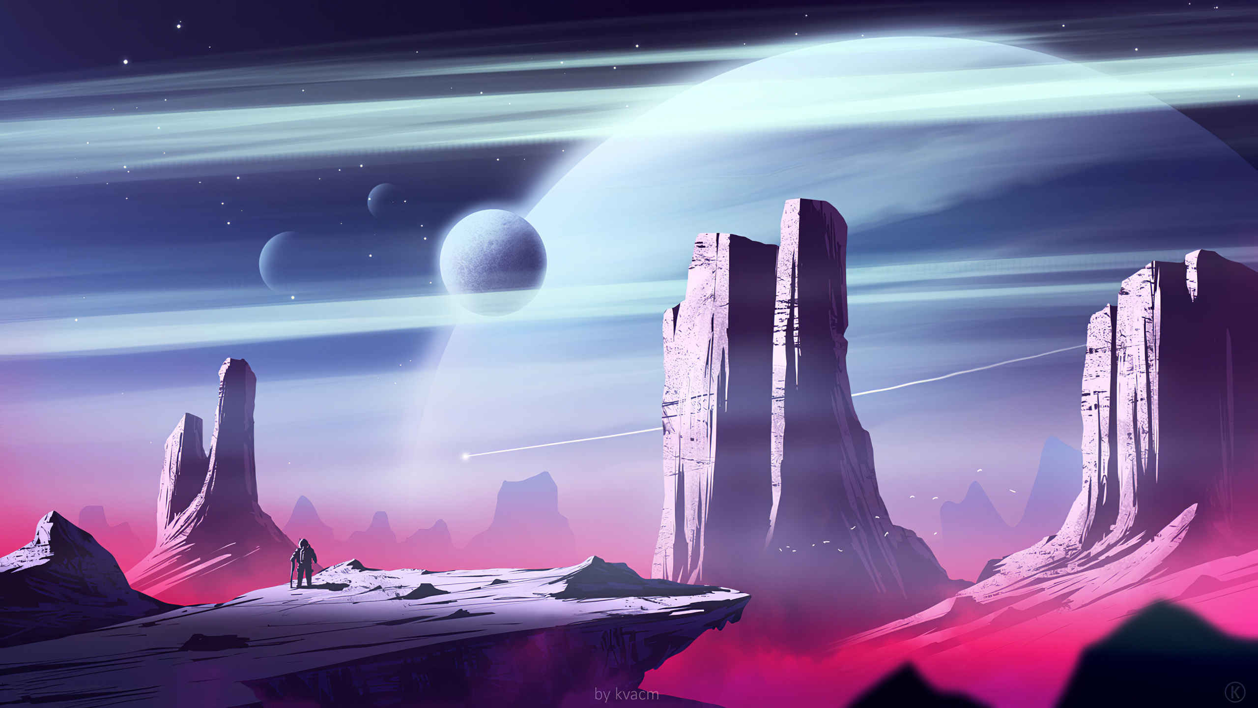 Обои квацм арт, арт, спотифай, артист, цифровое искусство в разрешении 2560x1440