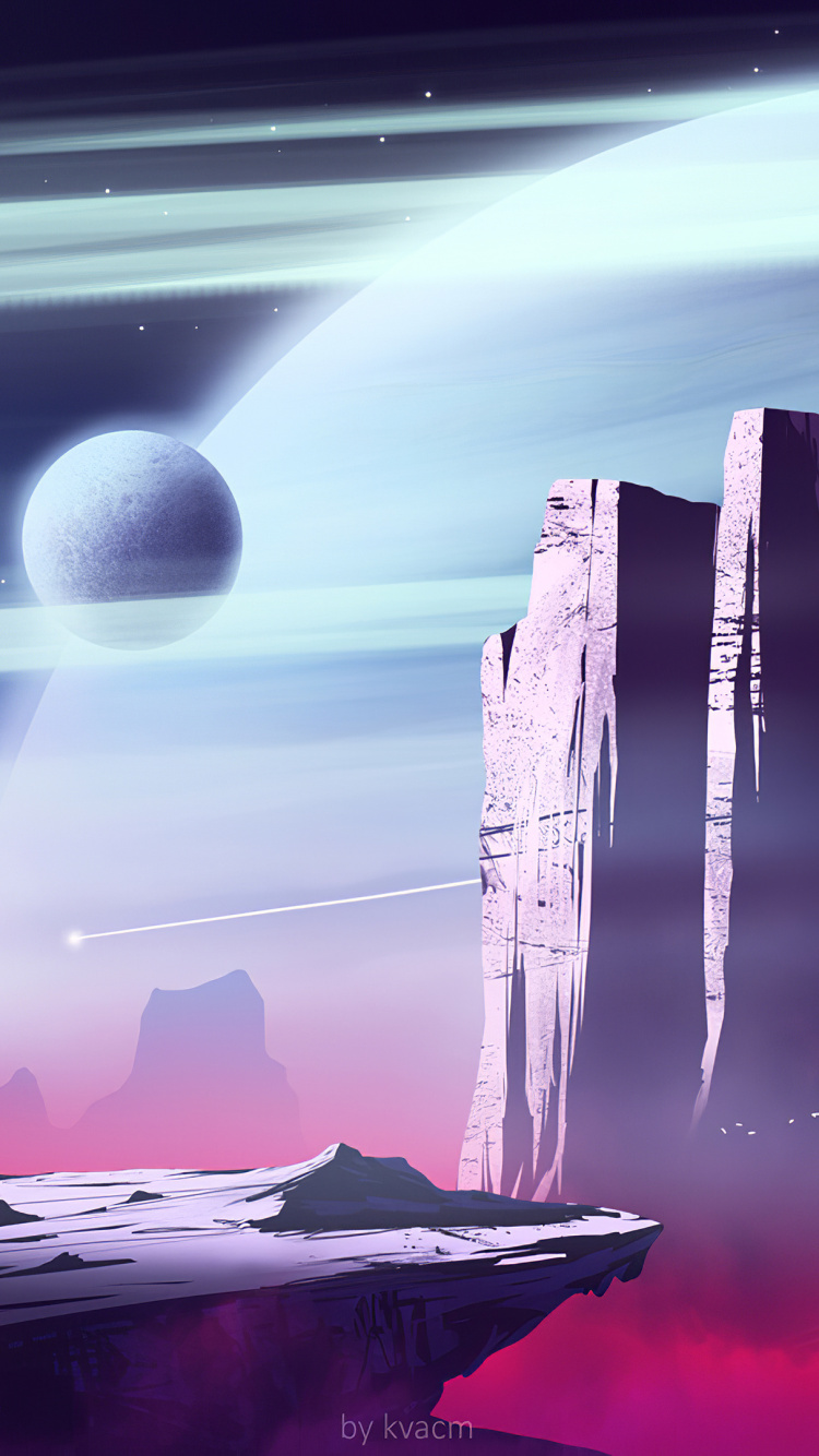 Обои квацм арт, арт, спотифай, артист, цифровое искусство в разрешении 750x1334