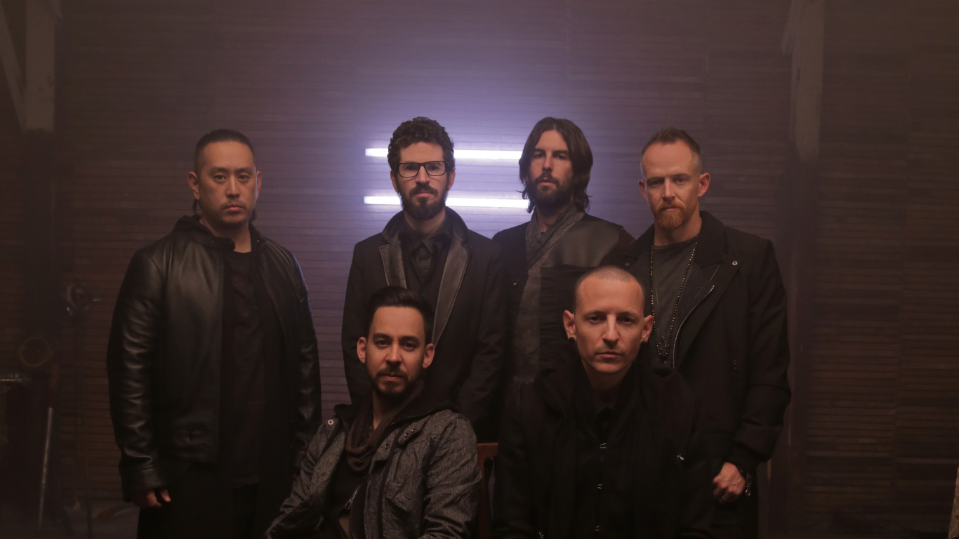 Обои Честер Беннингтон, Майк Шинода, Линкин Парк, Каменные Пилоты Храма, волосы на лице в разрешении 1366x768