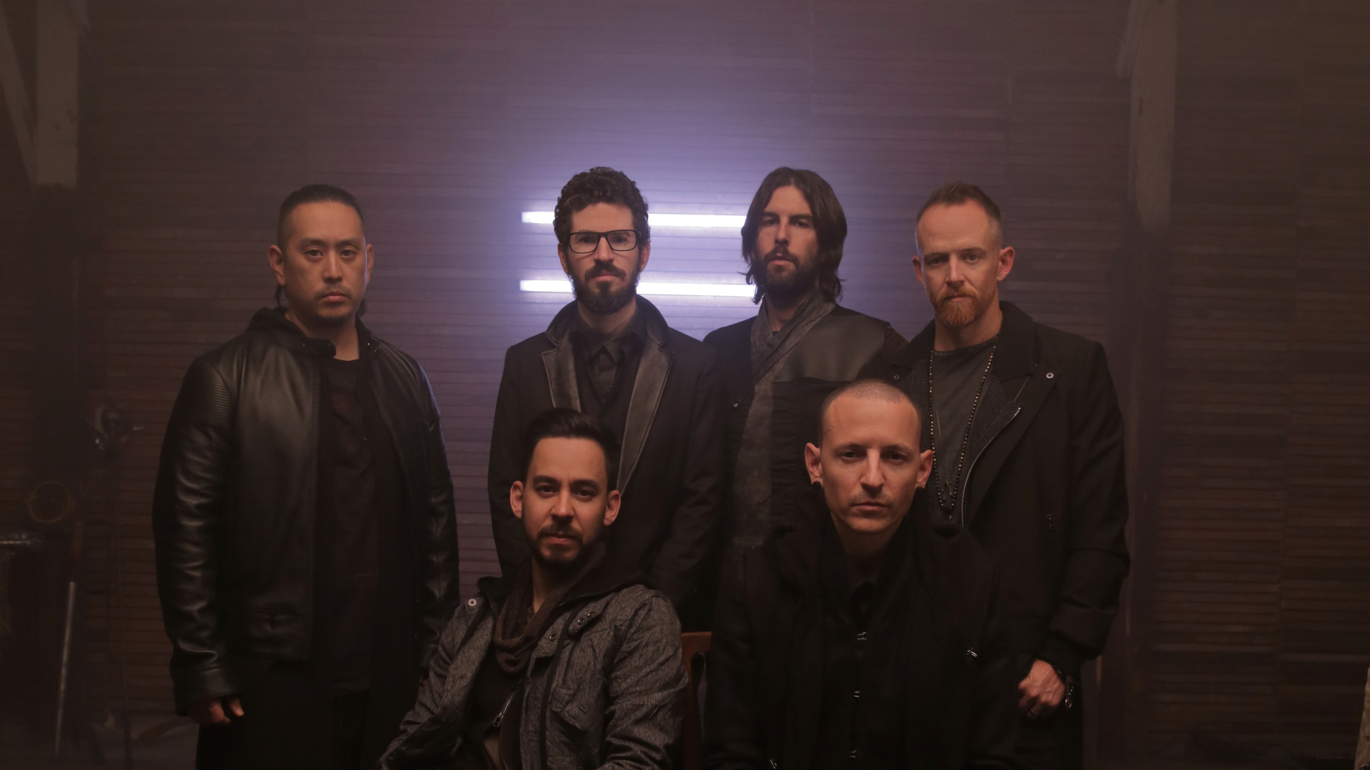 Обои Честер Беннингтон, Майк Шинода, Линкин Парк, Каменные Пилоты Храма, волосы на лице в разрешении 1920x1080