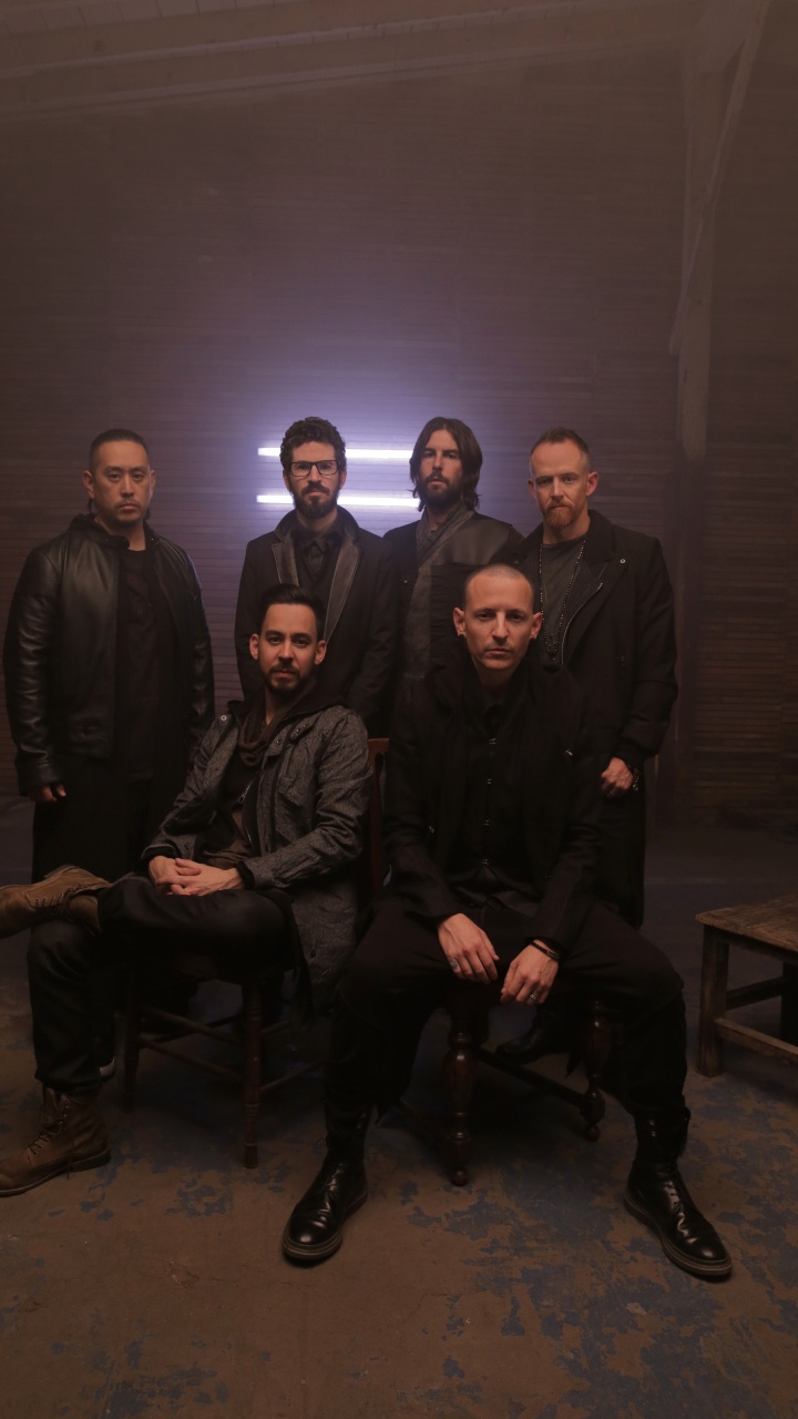 Обои Честер Беннингтон, Майк Шинода, Линкин Парк, Каменные Пилоты Храма, волосы на лице в разрешении 720x1280