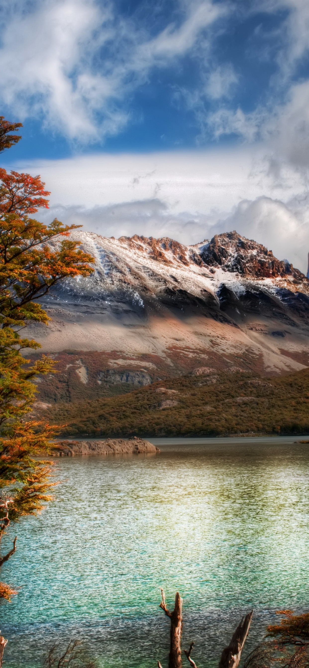 Обои гора, природа, дикая местность, горный хребет, озеро в разрешении 1242x2688