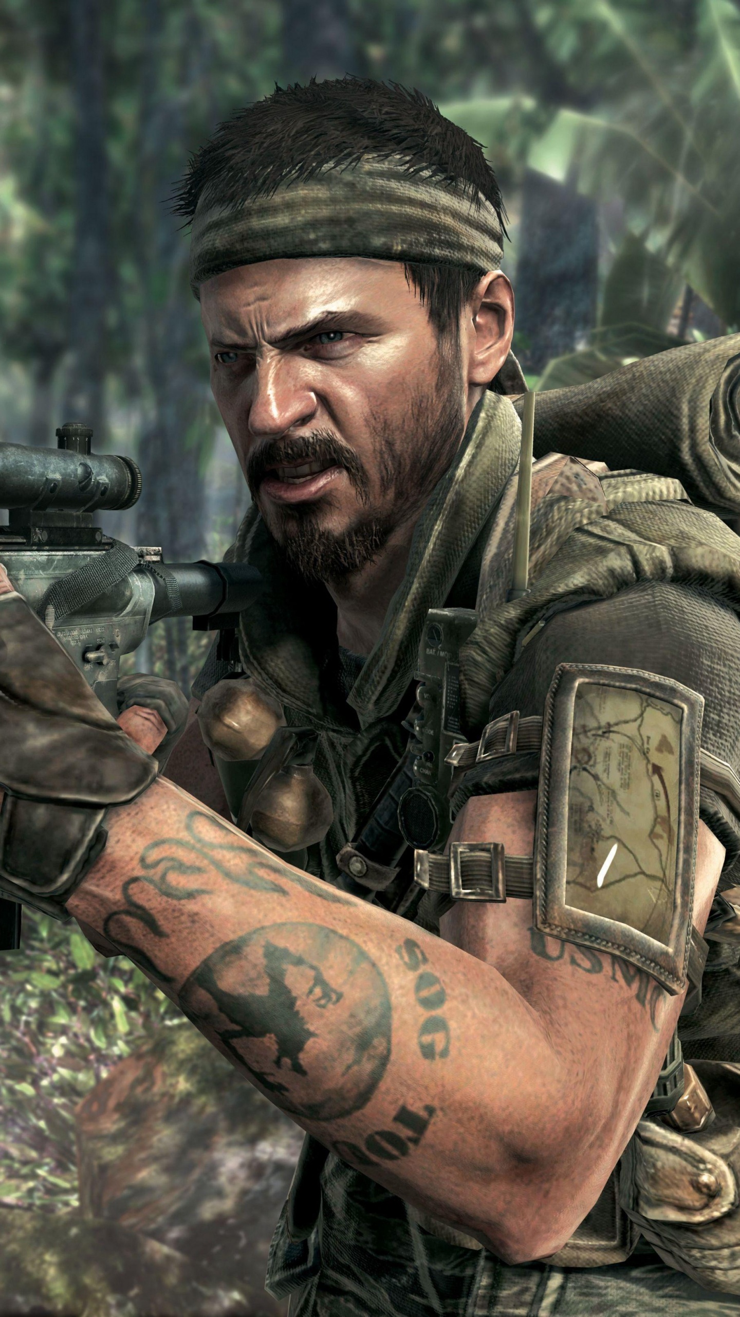 Обои Call of Duty Black Ops 4, xbox 360, трейарч, солдат, армия в разрешении 1440x2560