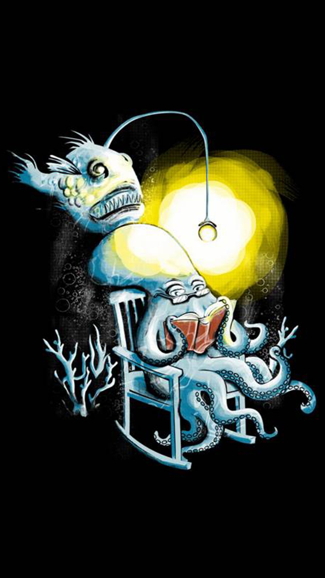 Обои арт, графический дизайн, постер, электрик, темнота в разрешении 1080x1920