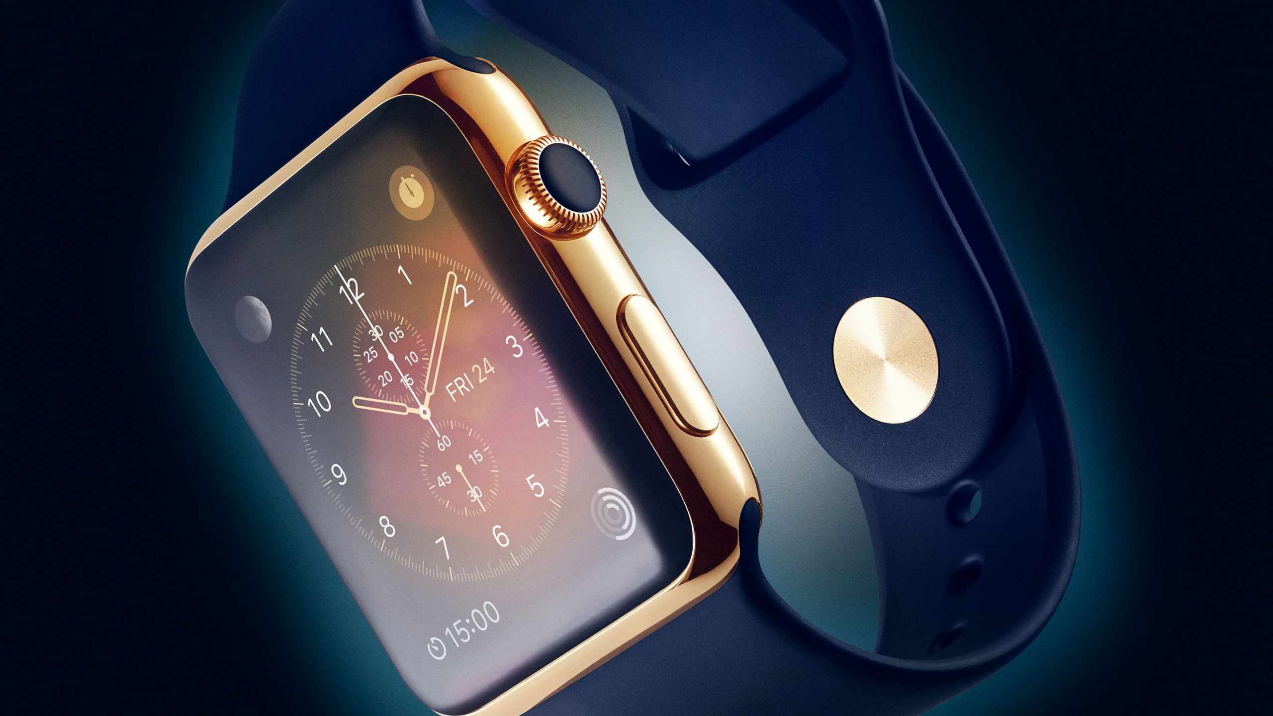 Обои apple, умные часы, часы, гаджет, электронное устройство в разрешении 2560x1440