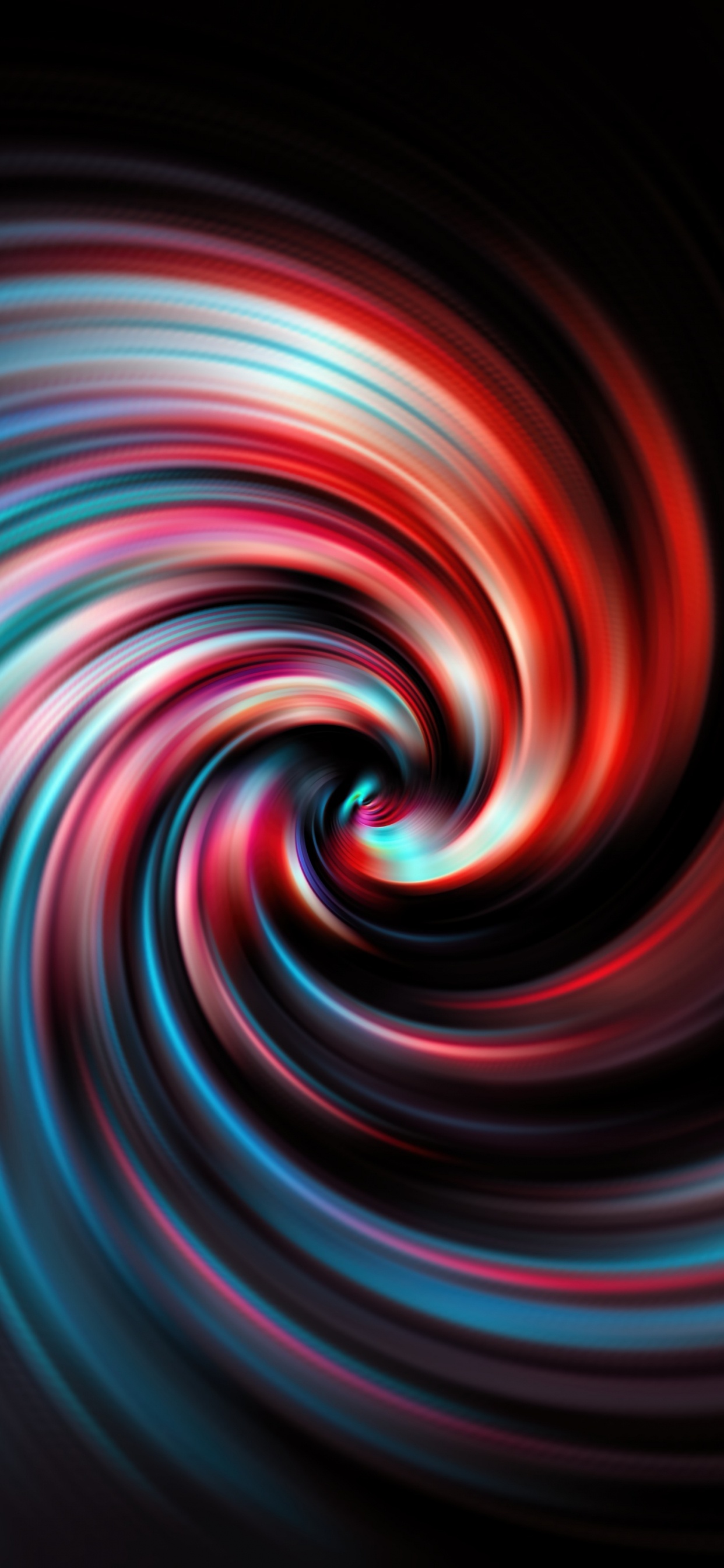 Обои арт, графический дизайн, вихрь, спираль, фрактальное искусство в разрешении 1242x2688