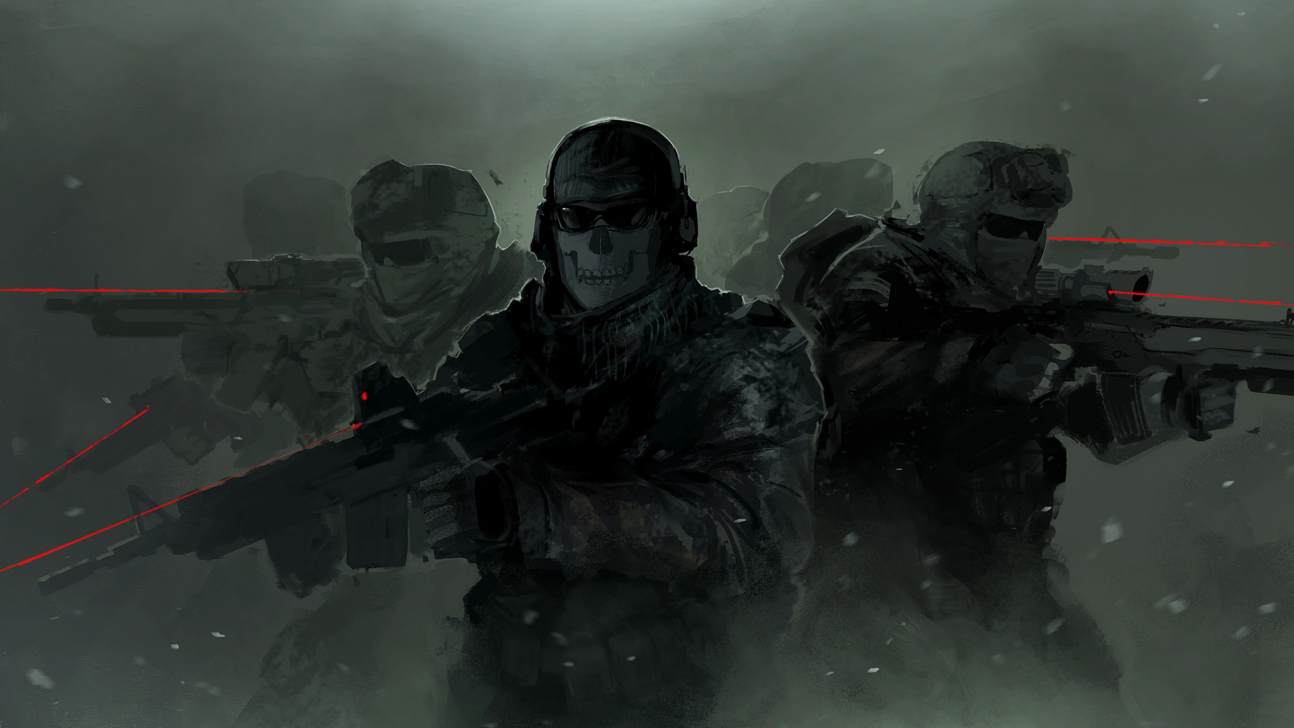 Обои call of duty modern warfare 2, call of duty 4 modern warfare, call of duty ghosts, activision, солдат в разрешении 2560x1440