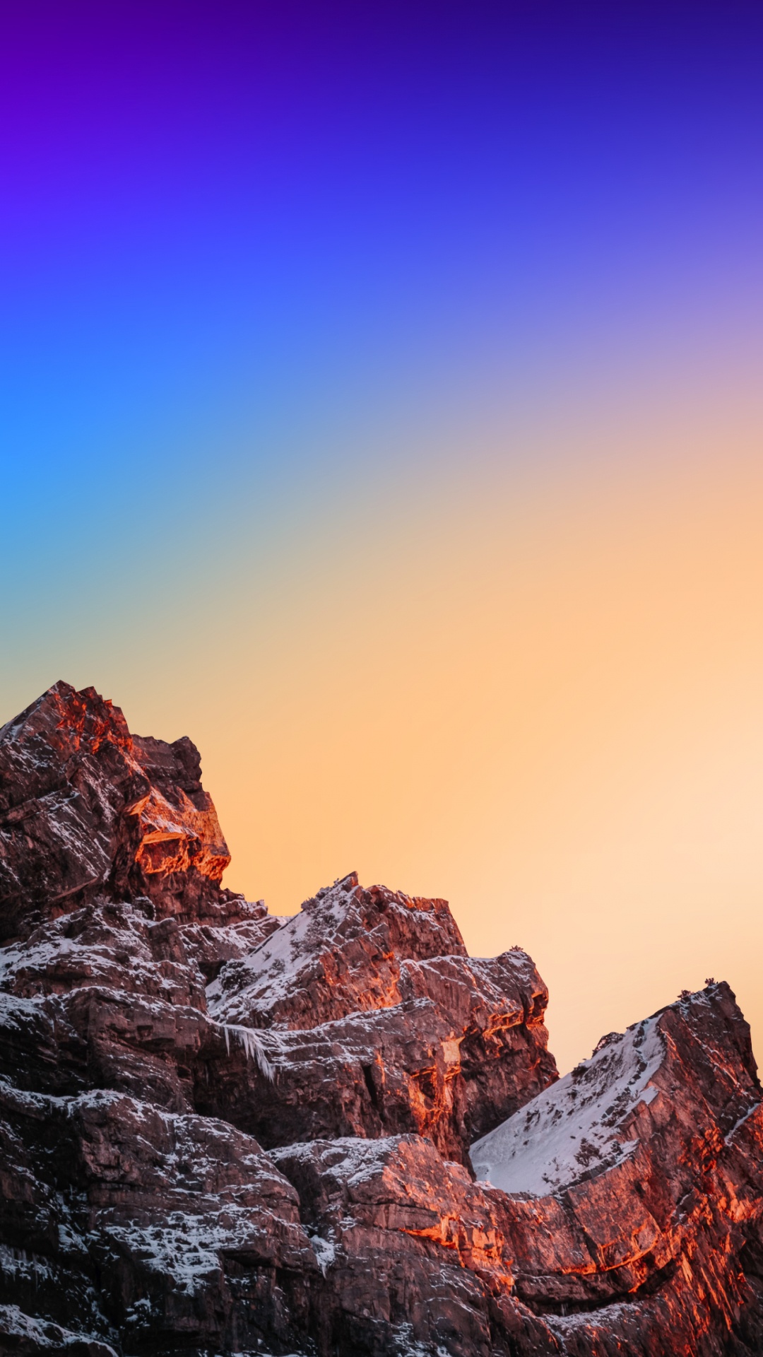 Обои природа, синий, горный рельеф, рок, гора в разрешении 1080x1920