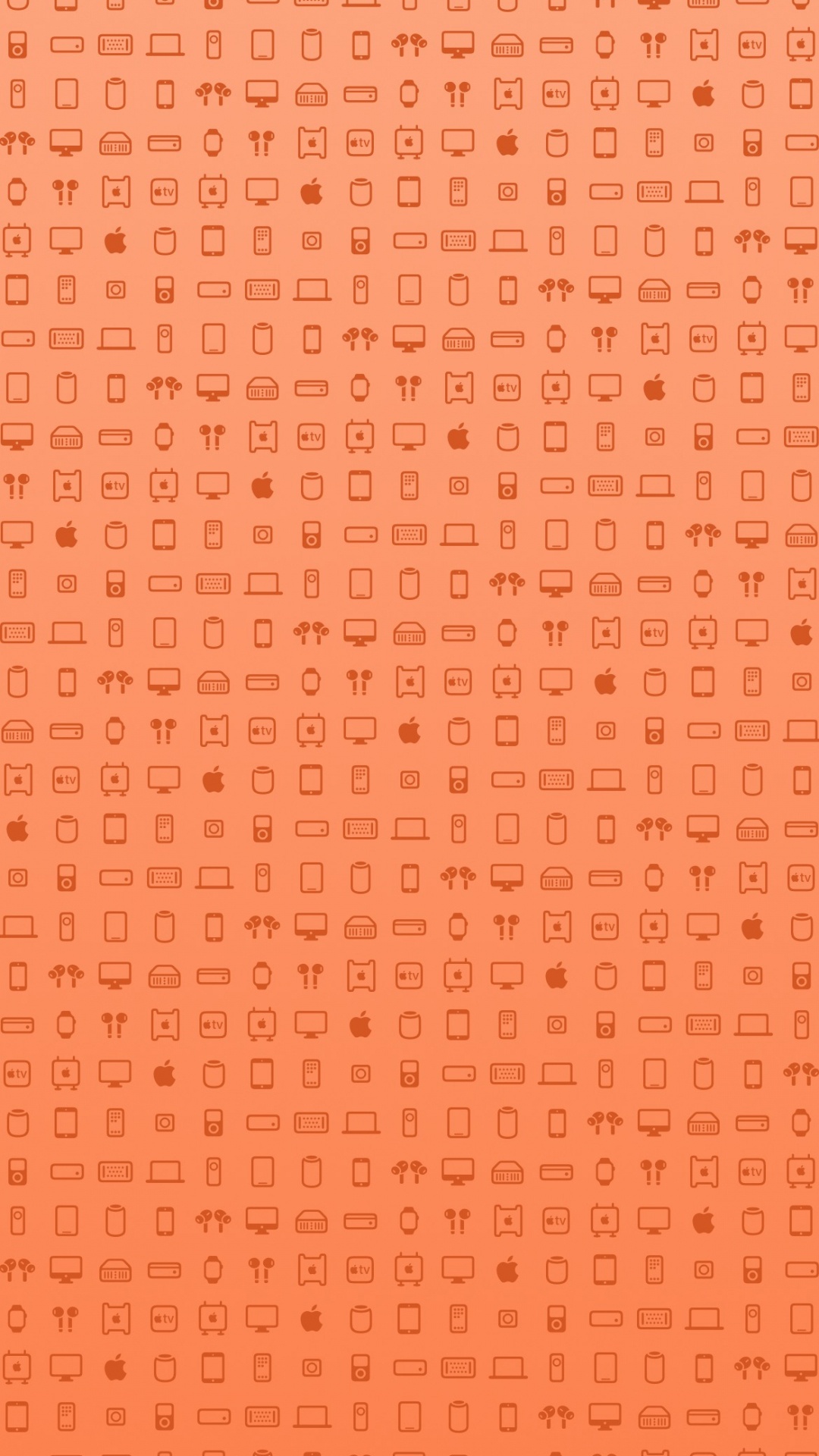 Обои яблоко, ios, iOS 14, коричневый цвет, Янтарь в разрешении 1080x1920