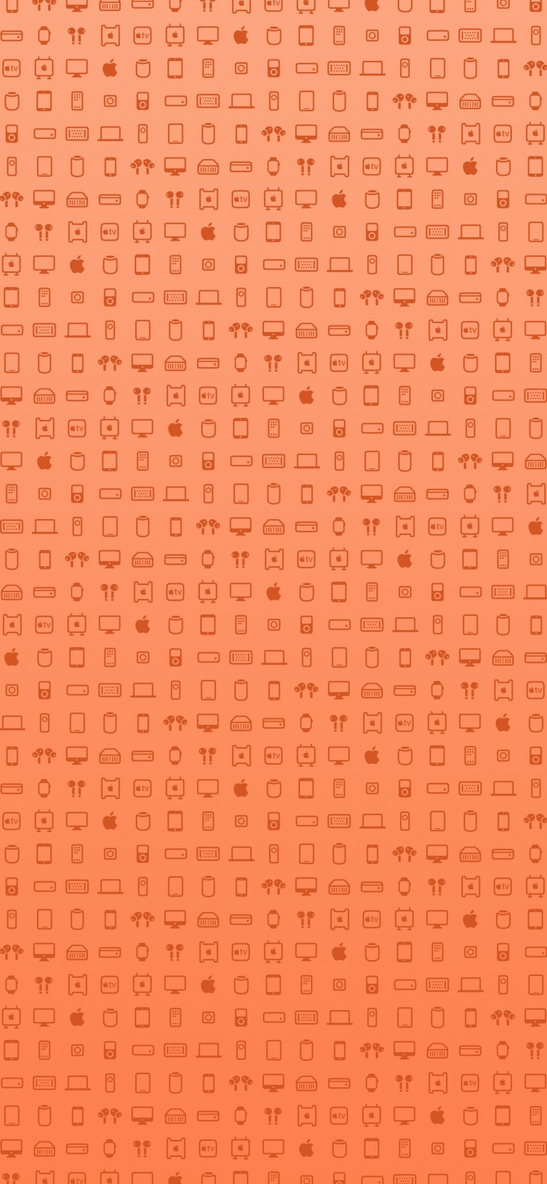 Обои яблоко, ios, iOS 14, коричневый цвет, Янтарь в разрешении 1125x2436