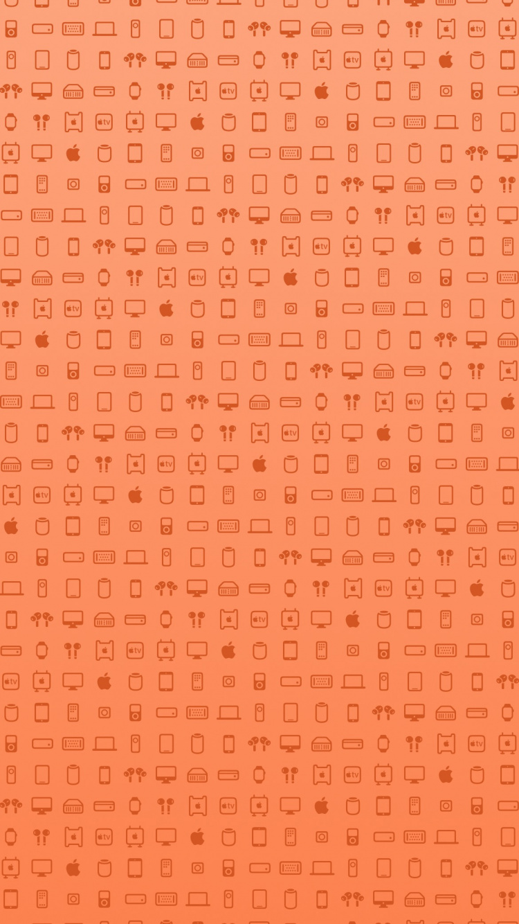 Обои яблоко, ios, iOS 14, коричневый цвет, Янтарь в разрешении 750x1334