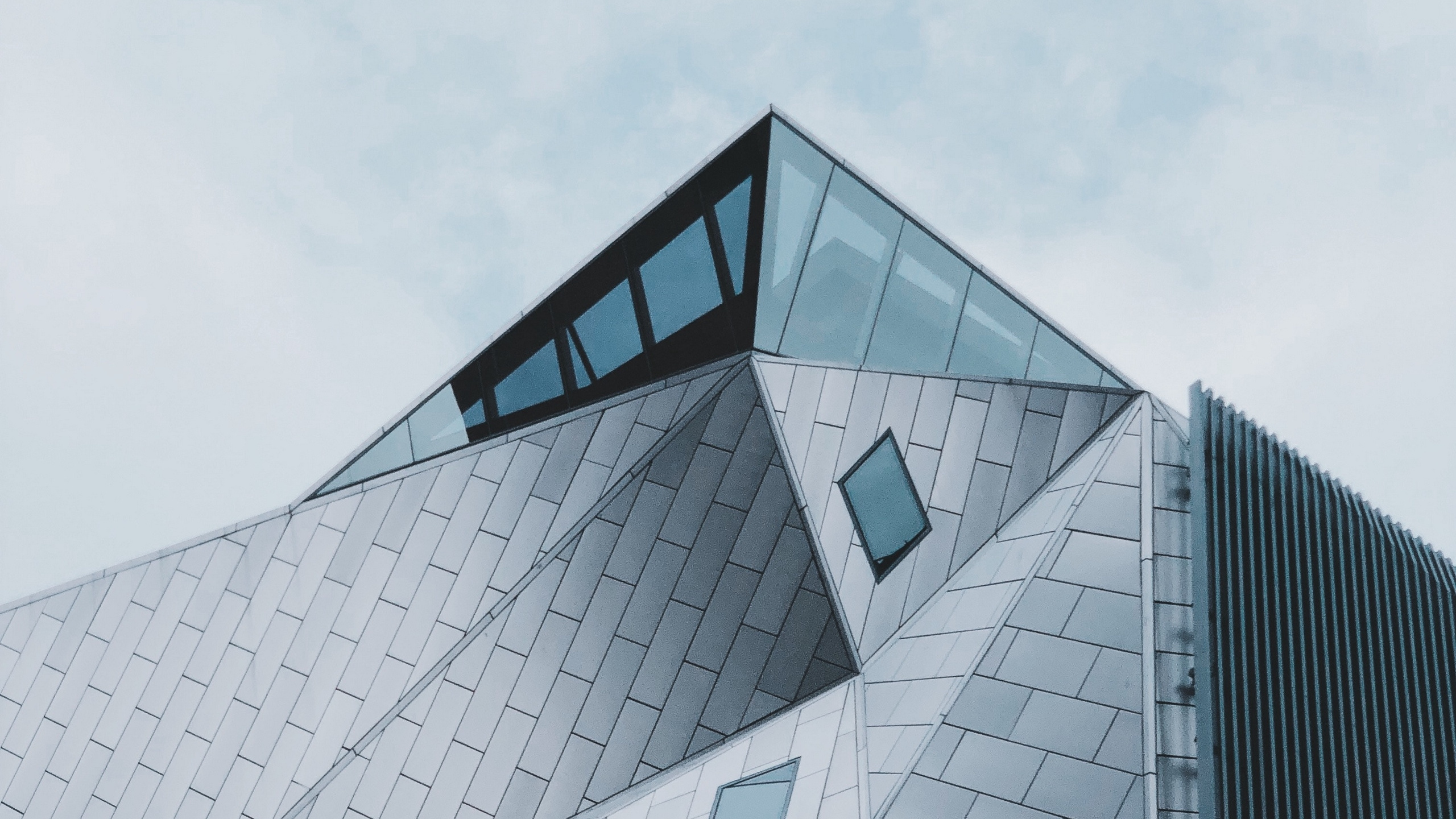 Обои минимализм, современная архитектура, архитектура, дизайн, облако в разрешении 2560x1440