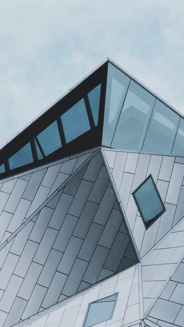 Обои минимализм, современная архитектура, архитектура, дизайн, облако в разрешении 750x1334