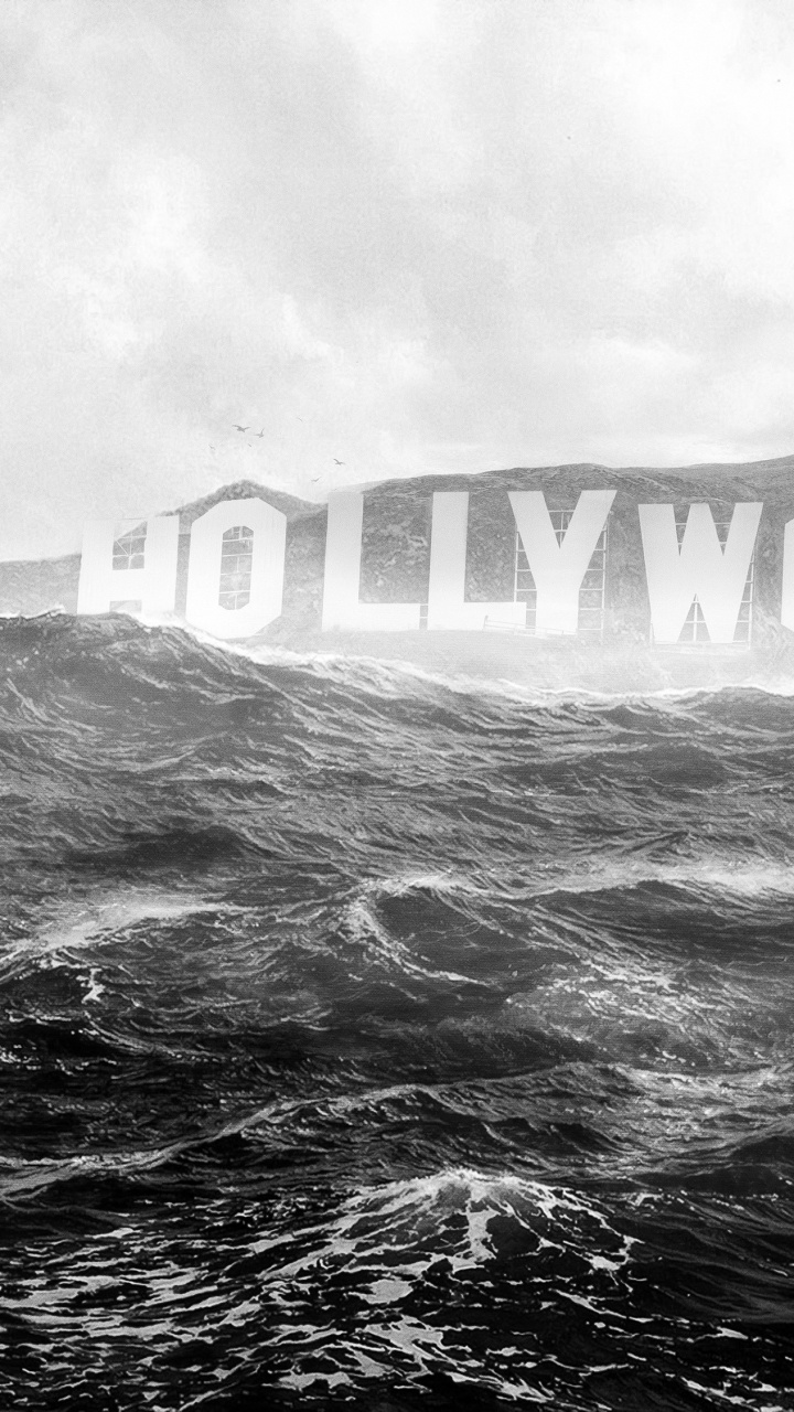 Обои арт, белые, волна, рок, ветровая волна в разрешении 720x1280