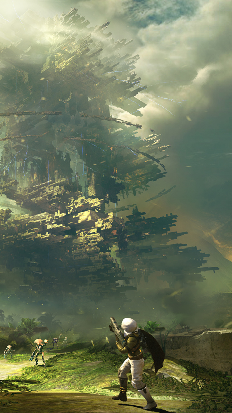 Обои концепт арт, bungie, арт, джунгли, местность в разрешении 750x1334