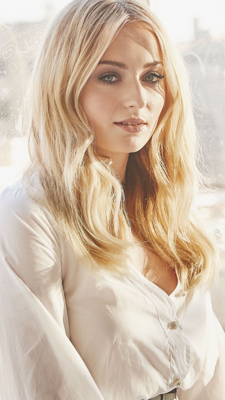 Обои Софи Тернер, Санса Старк, Игра престолов, Джин Грей, телеканал HBO в разрешении 720x1280