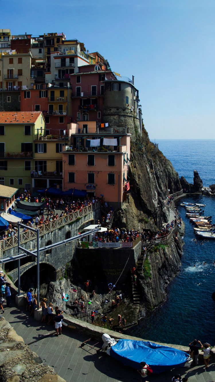 Обои парк, побережье, туризм, море, деревня в разрешении 750x1334