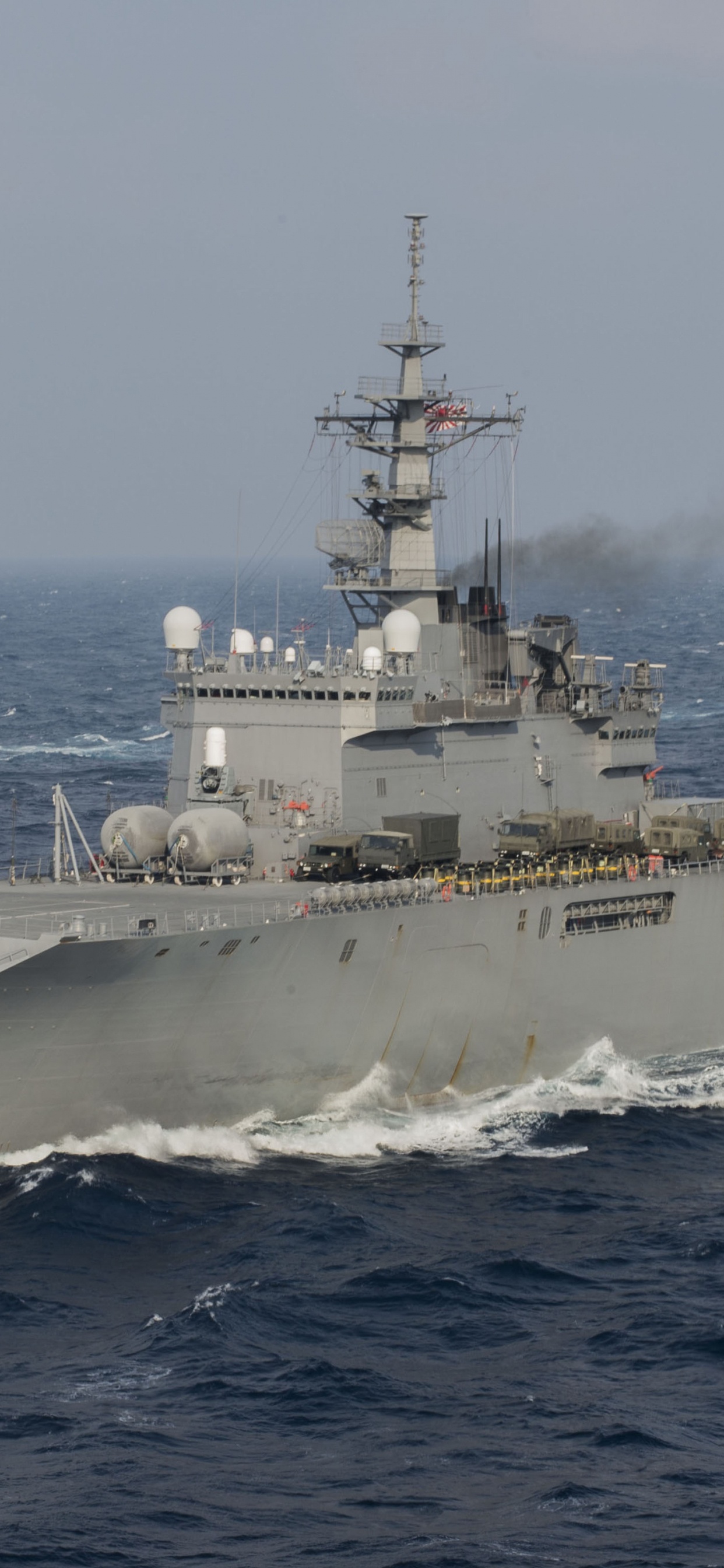 Обои Усс Хэлси ДДГ-97, Япония Морской Силы Самообороны, Яш Симокита, военный корабль, морское ведомство в разрешении 1242x2688