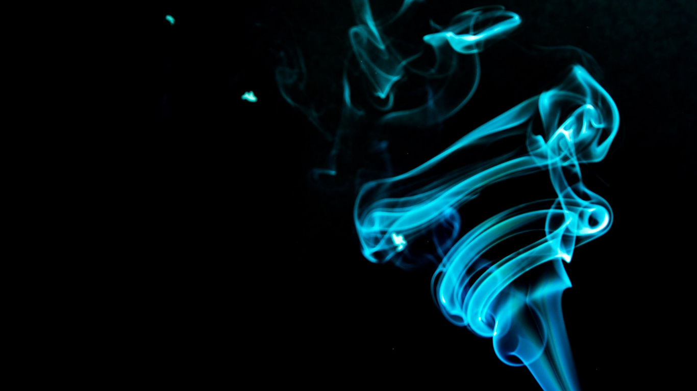 Обои синий, дым, вода, электрик, дизайн в разрешении 1366x768