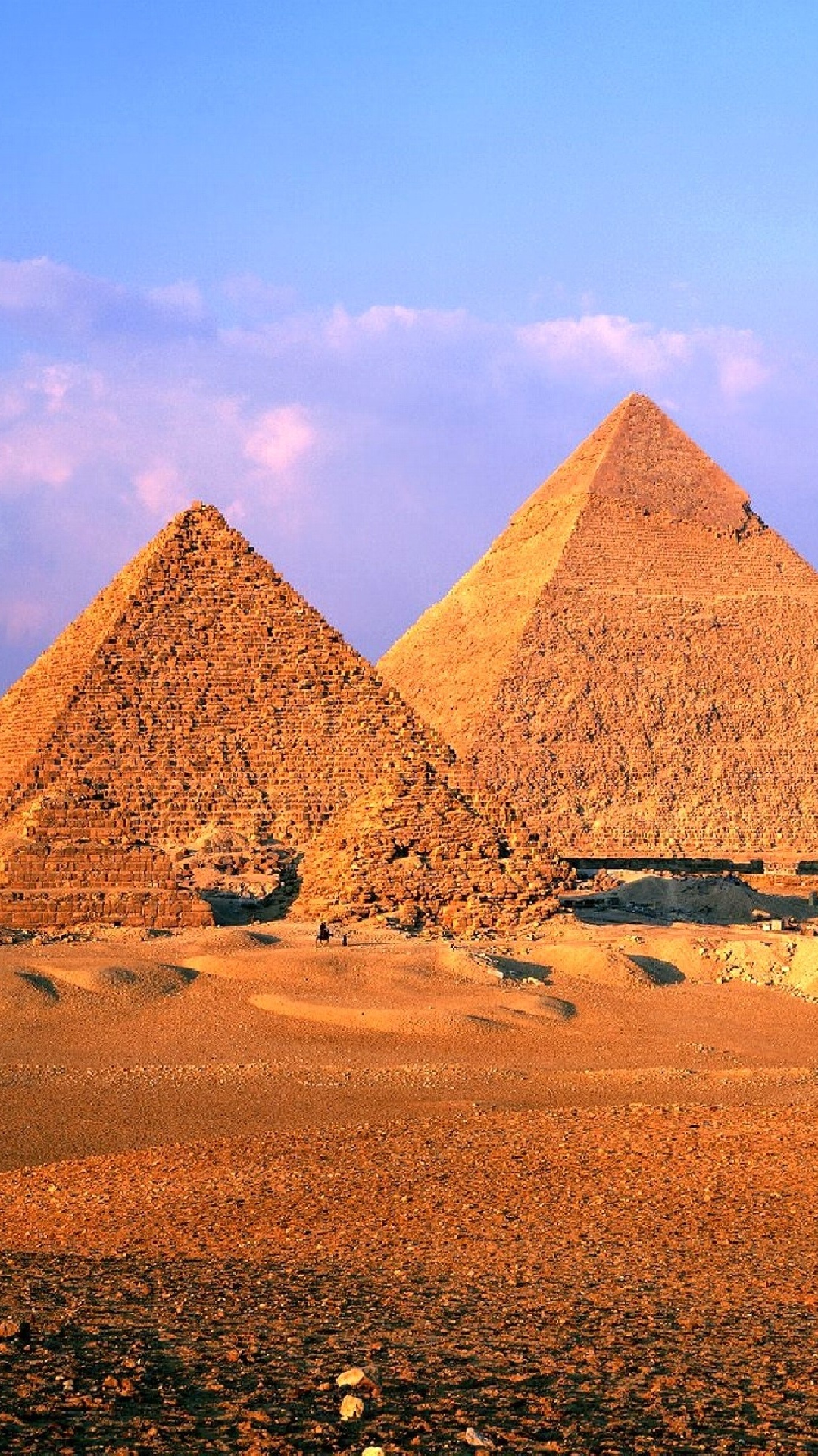 Обои Великий Сфинкс Гизы, египетская пирамида, пирамида, памятник, ориентир в разрешении 1080x1920