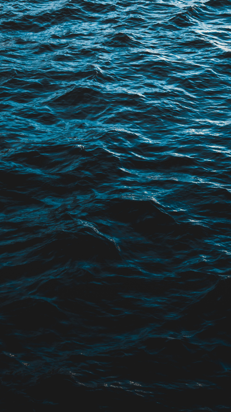 Обои синий, вода, Аква, океан, море в разрешении 750x1334