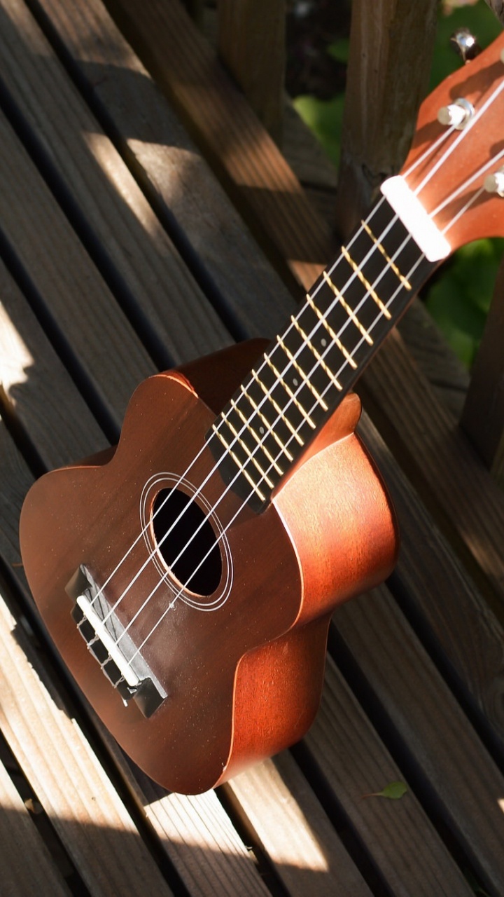 Обои гавайская гитара, гитара, струнный инструмент, музыкальный инструмент, щипковые струнные инструменты в разрешении 720x1280