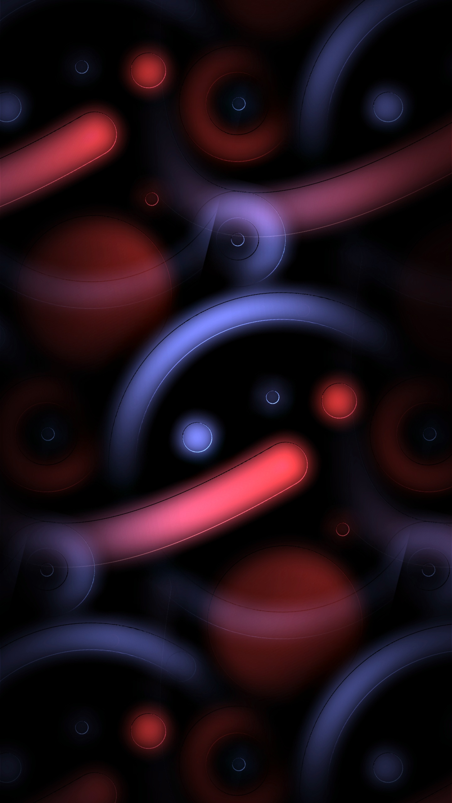 Обои жидкий, Фиолетовый, арт, пурпурный цвет, круг в разрешении 1440x2560