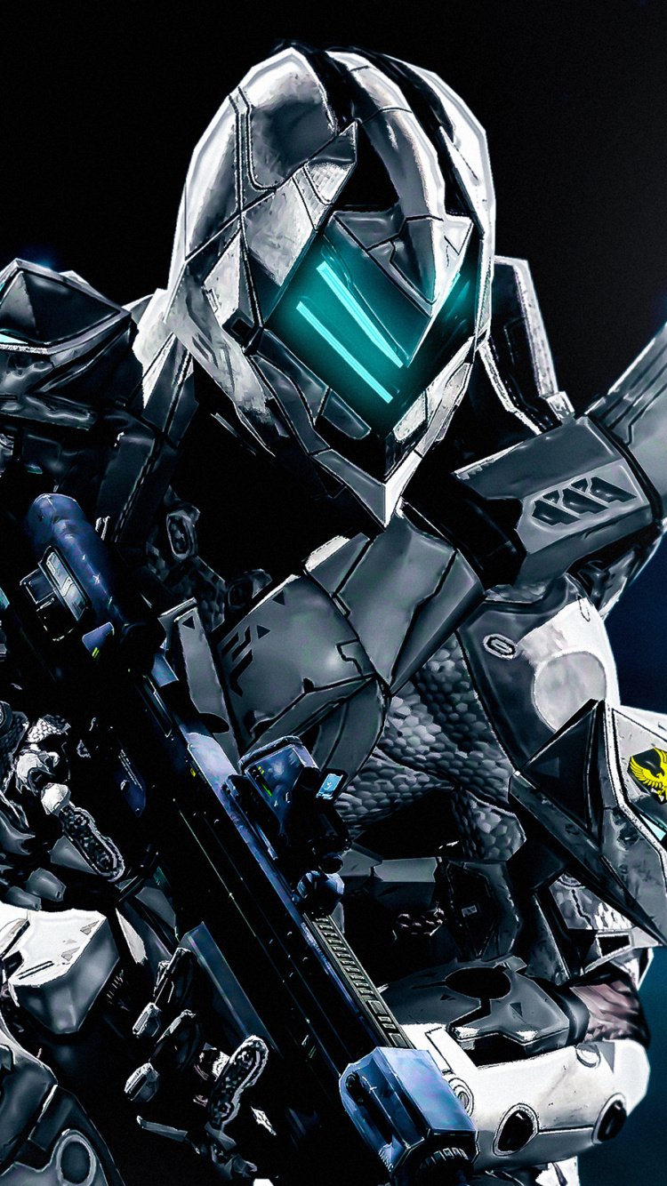 Обои меха, Серый Спартан, машина, космос, halo 3 в разрешении 750x1334