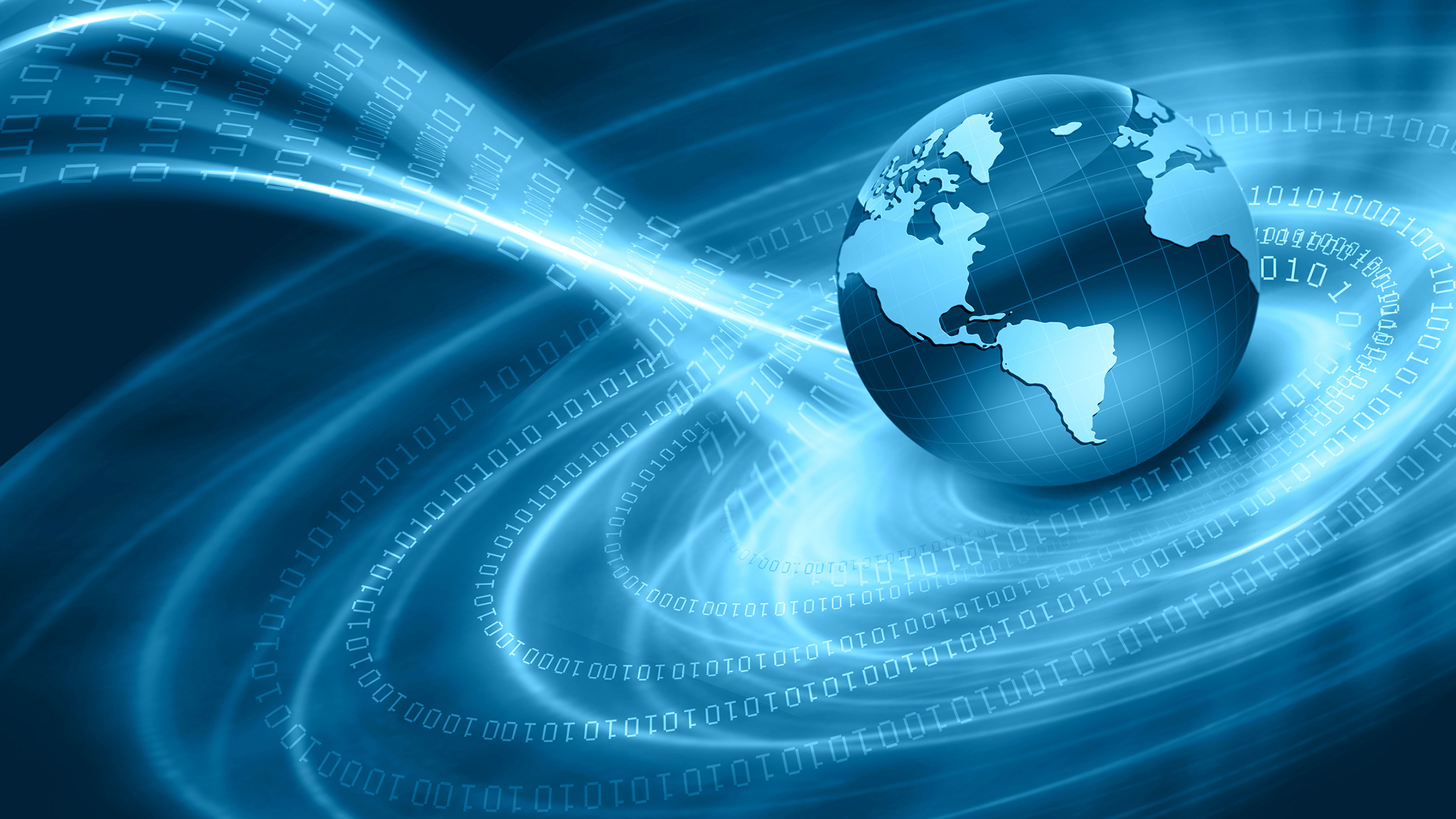 Обои шар, синий, вода, мир, земля в разрешении 3840x2160