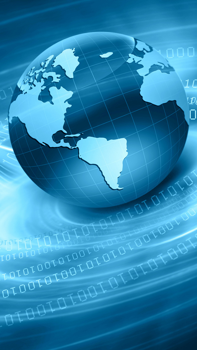 Обои шар, синий, вода, мир, земля в разрешении 750x1334