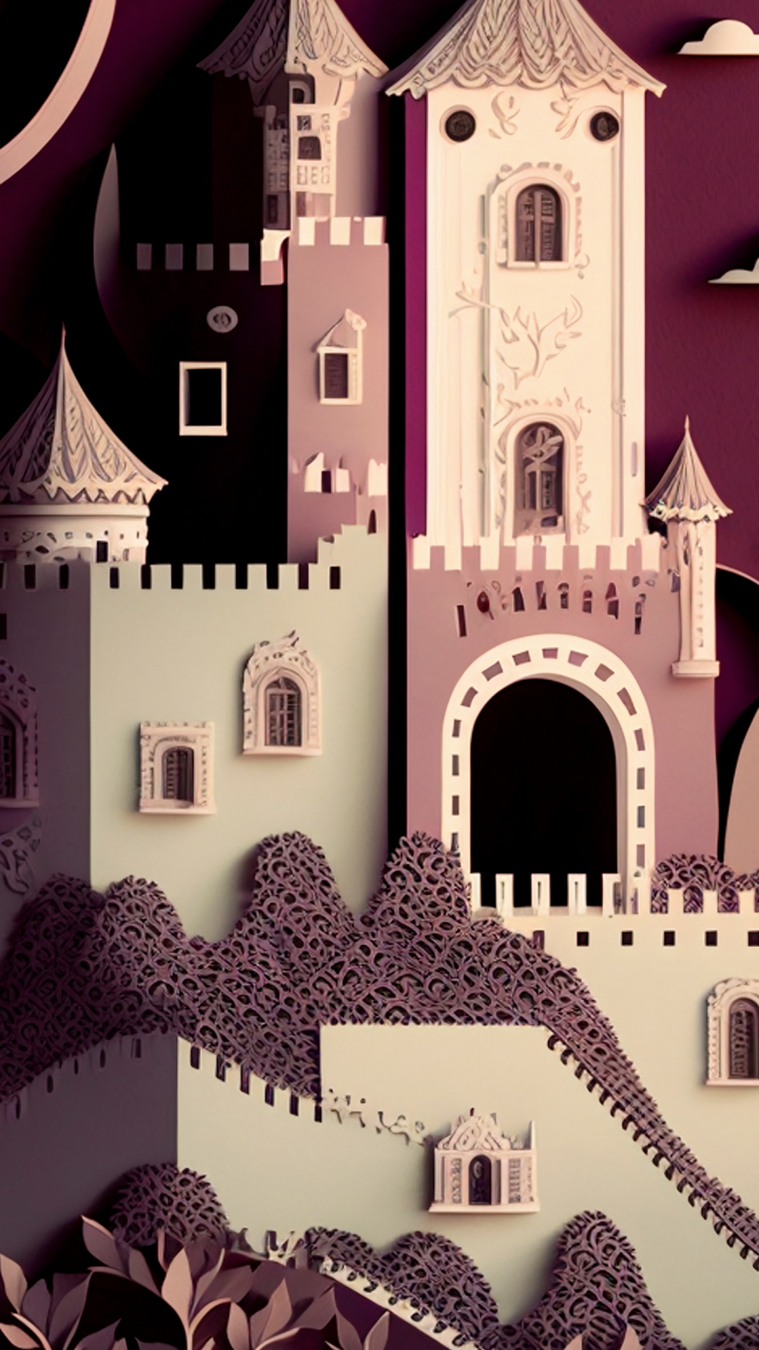 Обои дизайн, архитектура, иллюстрация, графика, рисование в разрешении 1080x1920