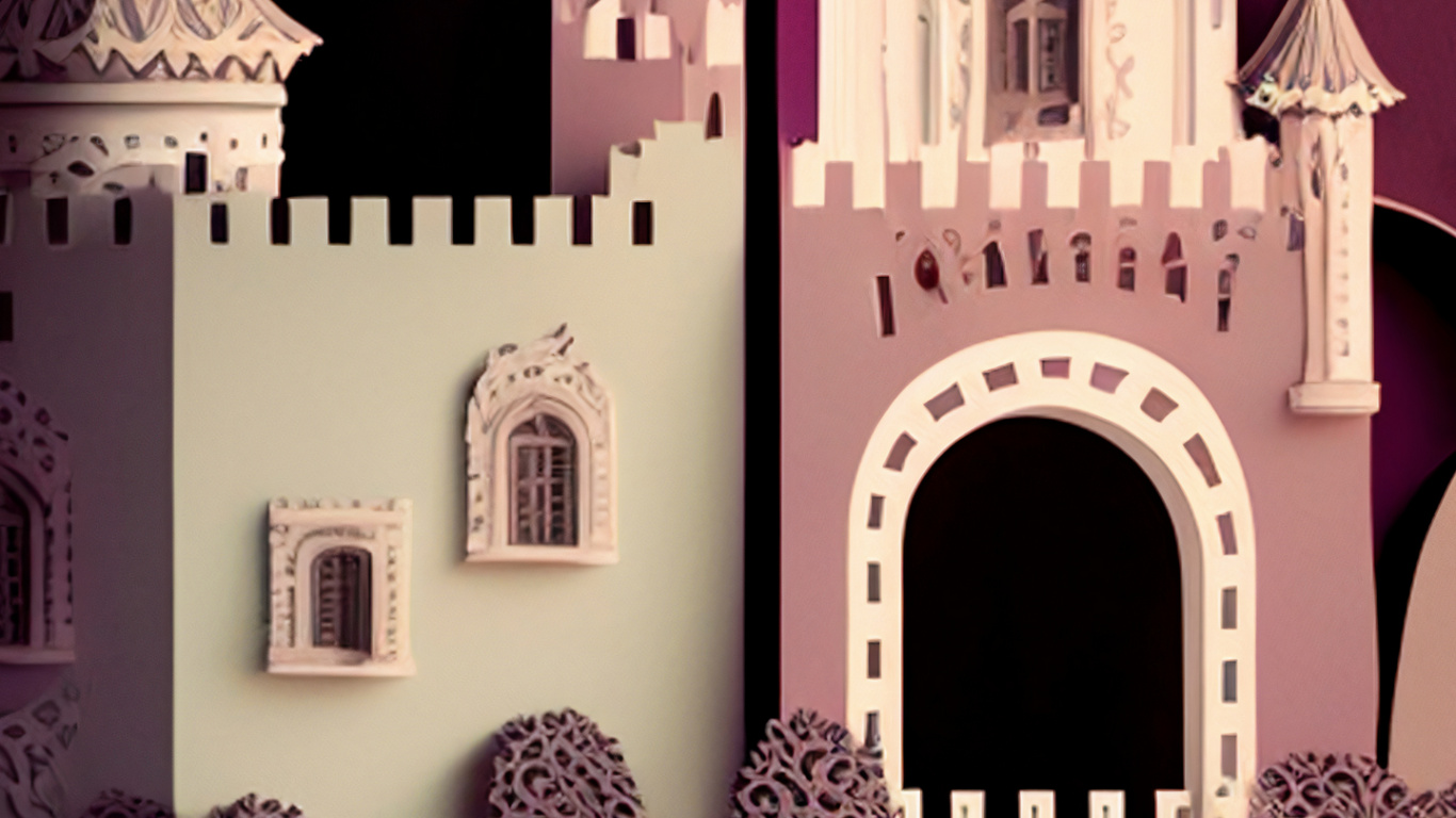 Обои дизайн, архитектура, иллюстрация, графика, рисование в разрешении 1366x768