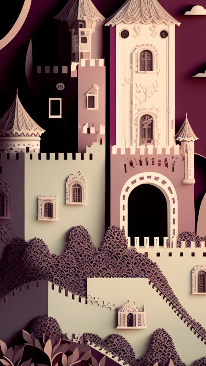 Обои дизайн, архитектура, иллюстрация, графика, рисование в разрешении 720x1280