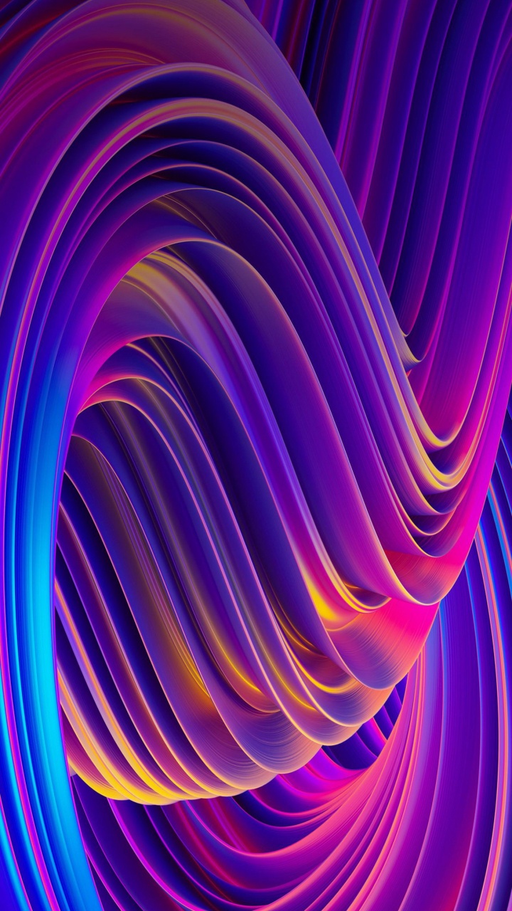 Обои фрактальное искусство, абстрактное искусство, фрактал, красочность, пурпур в разрешении 720x1280