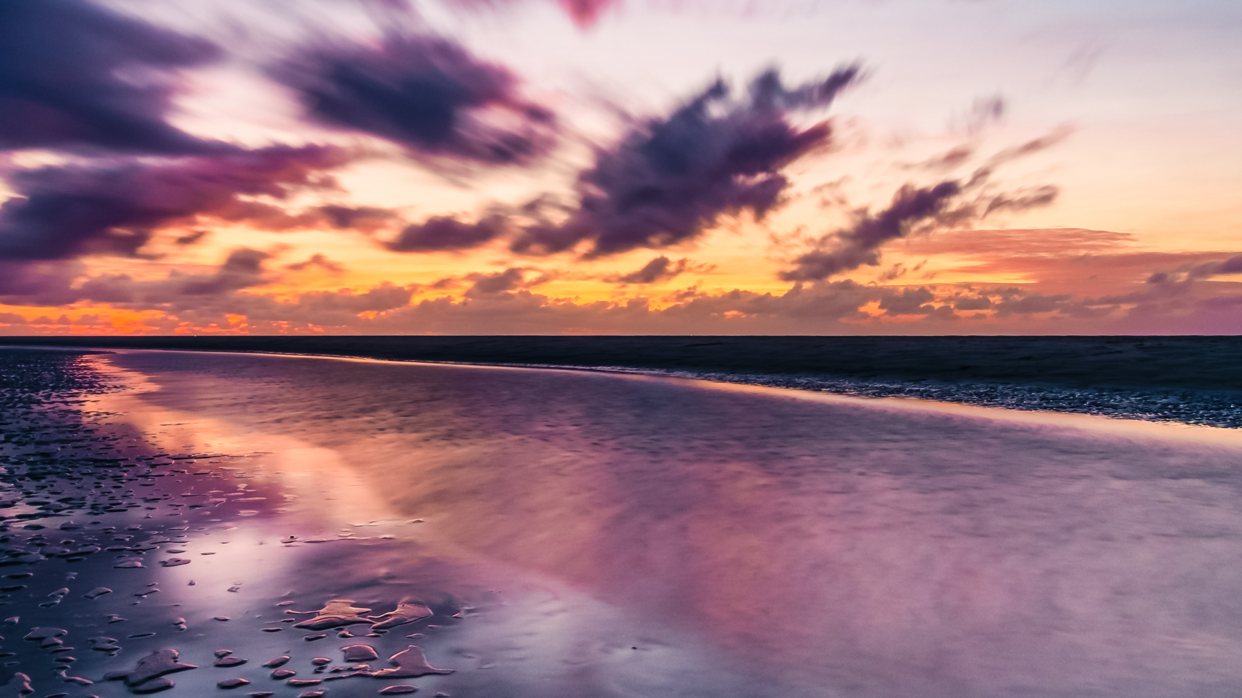 Обои облако, вода, гидроресурсы, атмосфера, послесвечение в разрешении 2560x1440