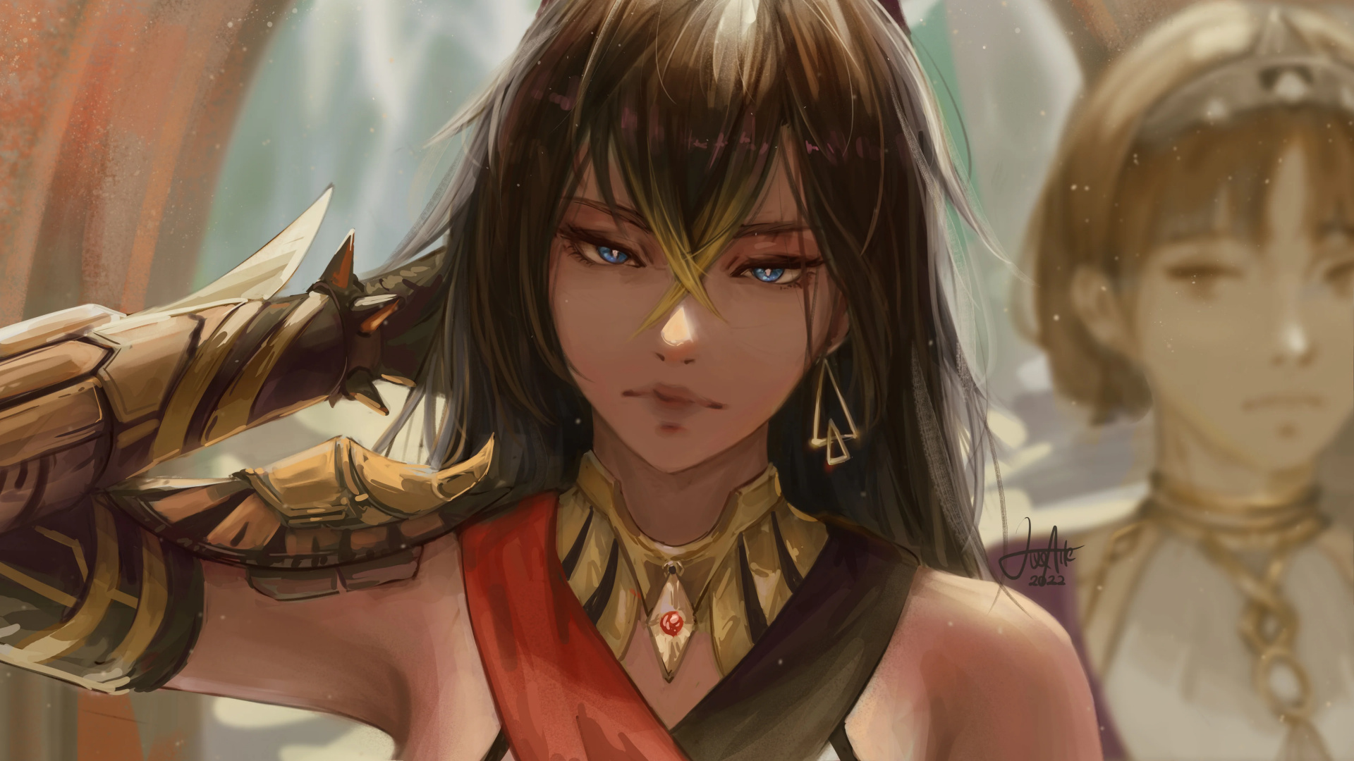 Обои Дехья Геншин фанарт, Геншин удар, дехья, хойолаборатория, арт в разрешении 1920x1080