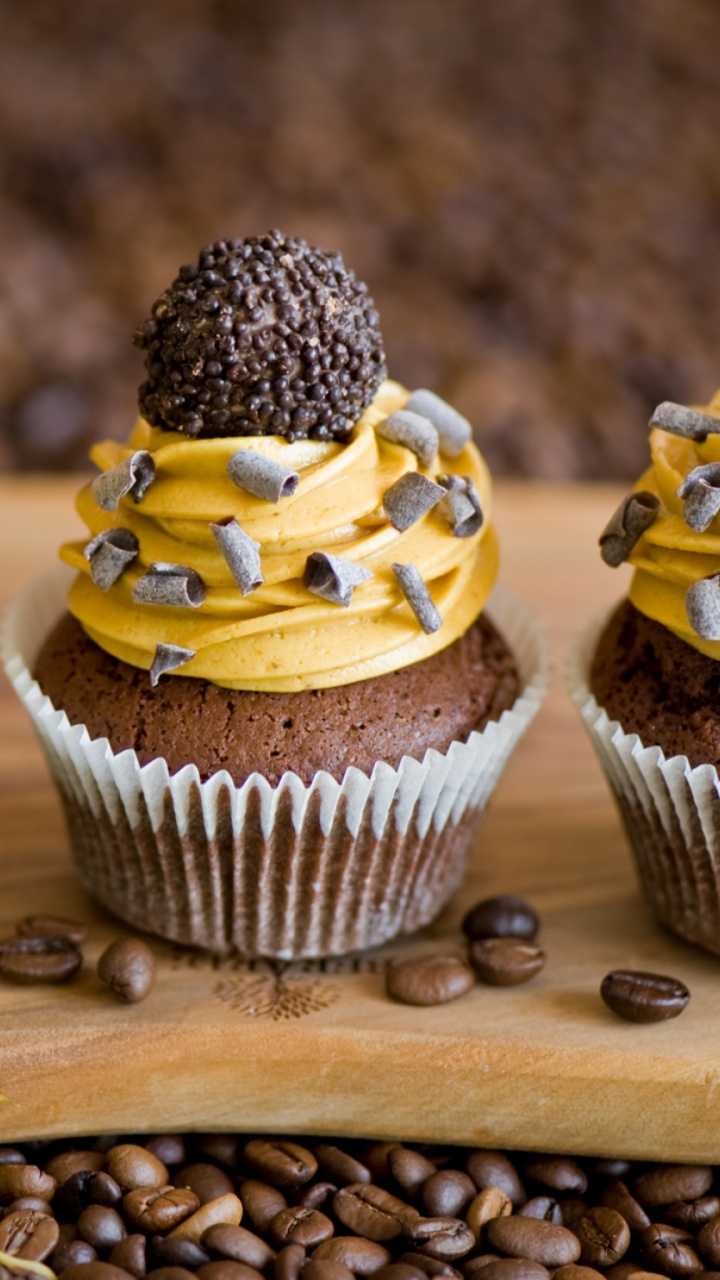 Обои шоколад, пища, масляный крем, обледенение, выпечка в разрешении 720x1280