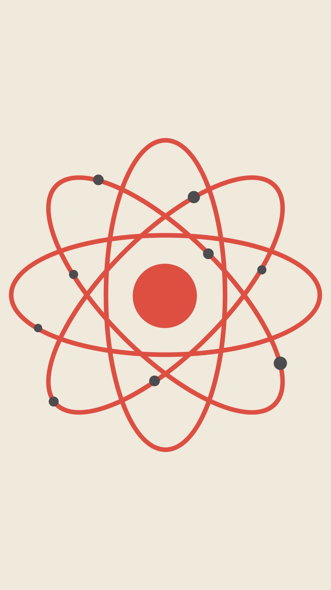 Обои атом, атомная теория, круг, лого, линия в разрешении 1080x1920