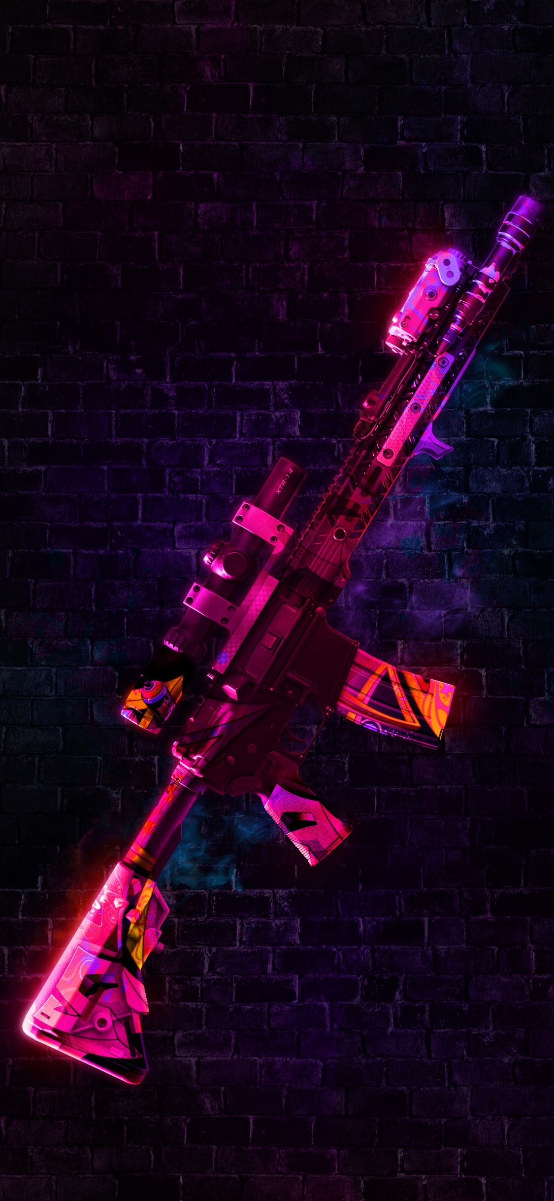 Обои свет, ретро-режим - подсветка пакета значков, андроид, ретро-режим - пакет значков неон, музыкальный инструмент в разрешении 1125x2436