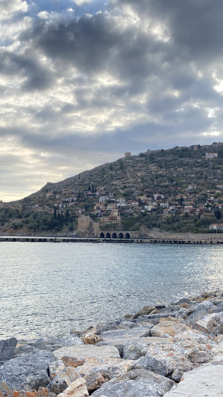 Обои кизилкуле, кзлкуле, kzl kule, облако, вода в разрешении 750x1334