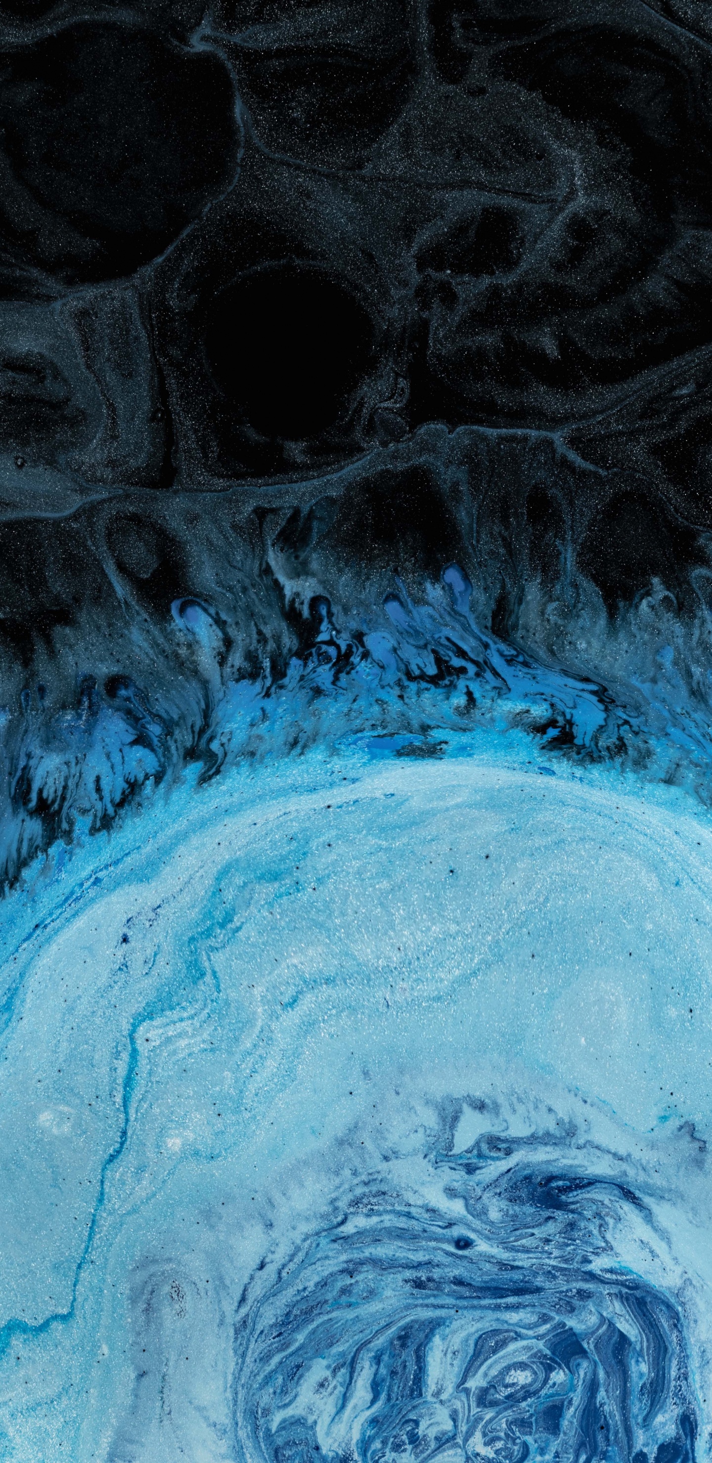 Обои синий, вода, Аква, бирюза, дизайн в разрешении 1440x2960