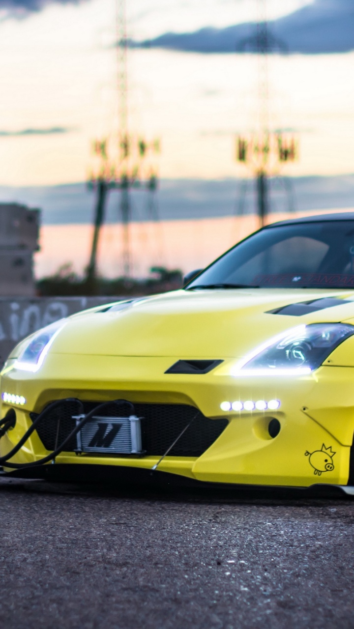 Обои Ниссан, авто, спорткар, колесо, тюнинг автомобилей в разрешении 720x1280